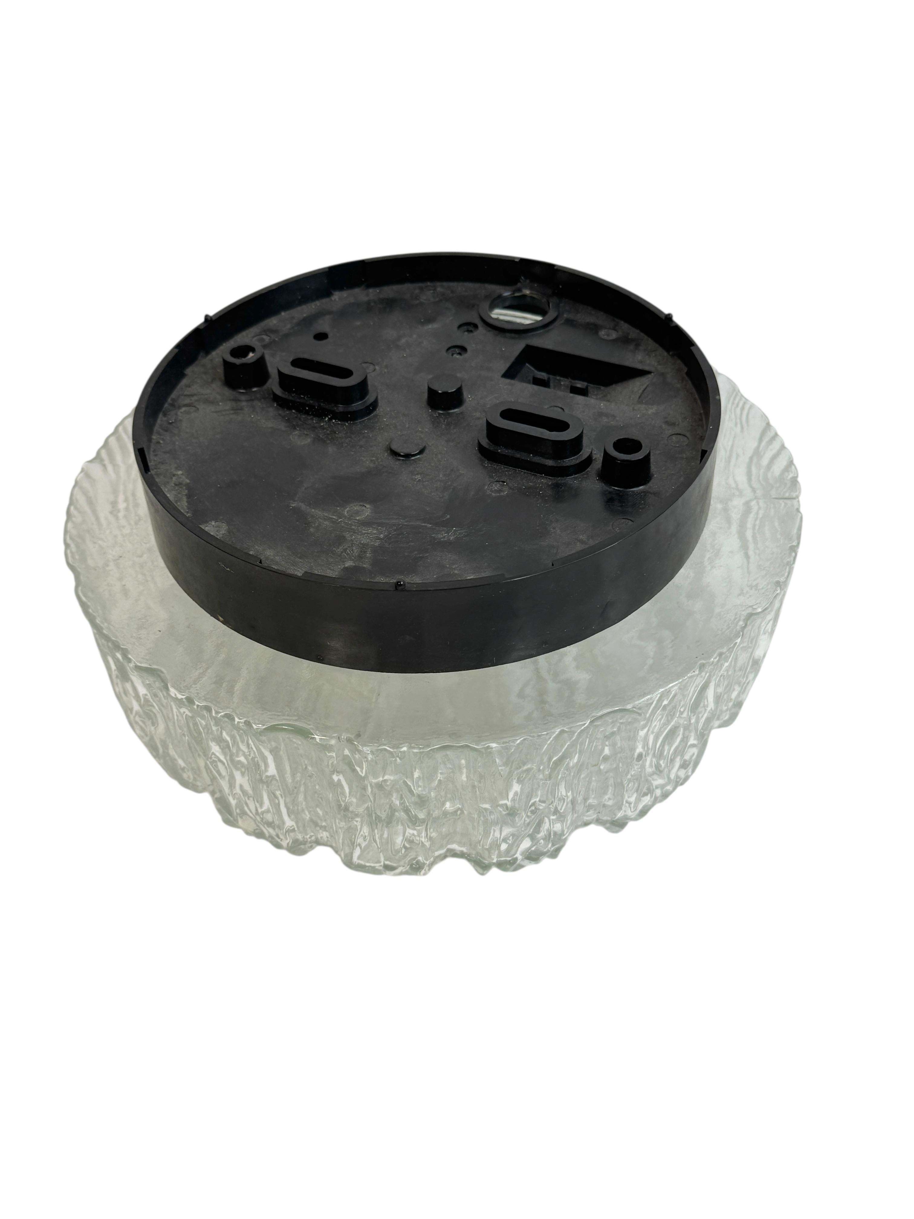 Petite Organic Pattern Flushmount Ceiling Light RZB Leuchten, 1980s IP44 in vendita 1
