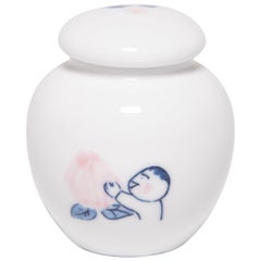 Petite Painted Ginger Jar by Deng Ying