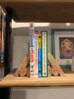 Petite Pair of Italian Marble Bookends