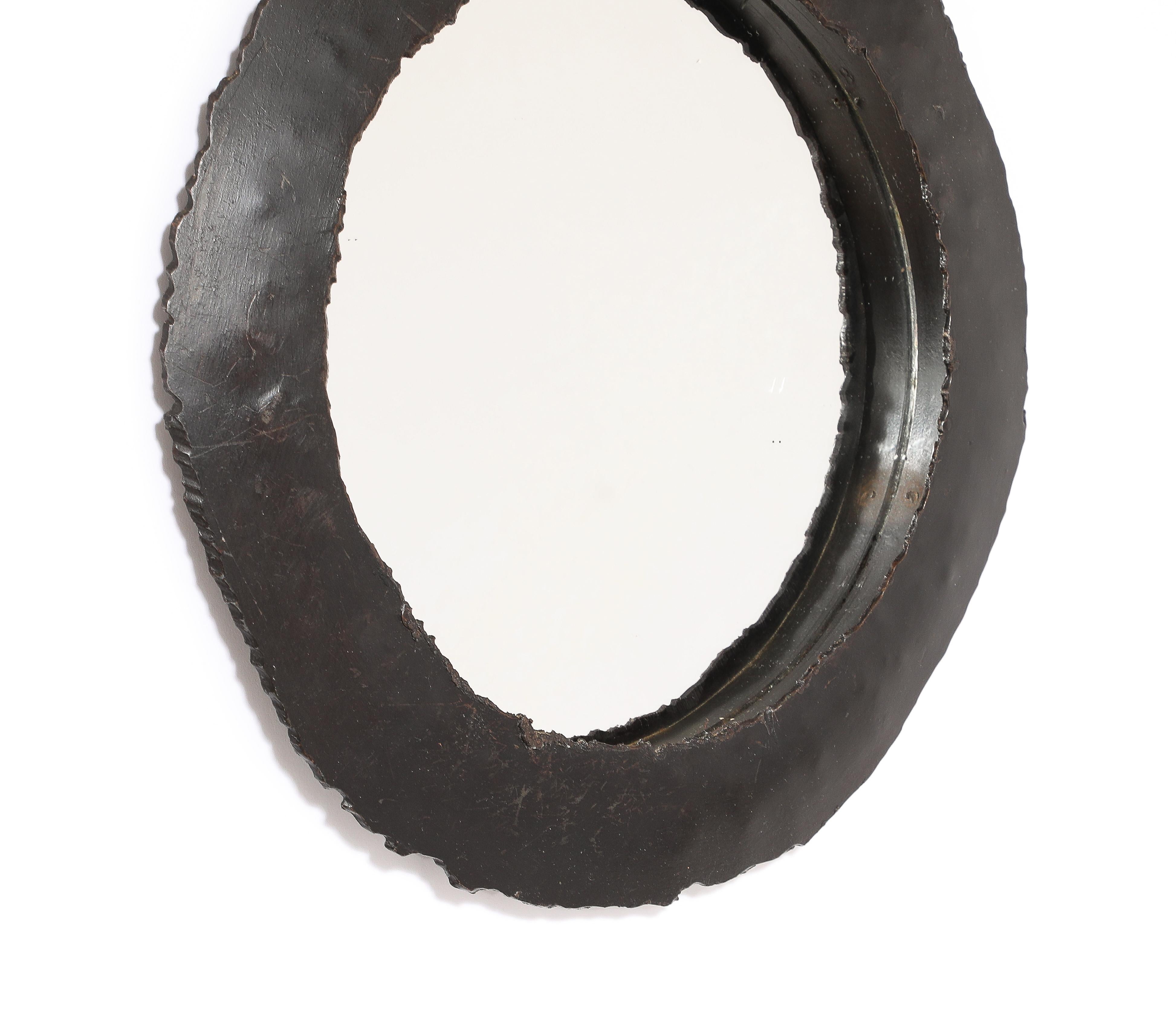 Petite Patinated Cut Steel 