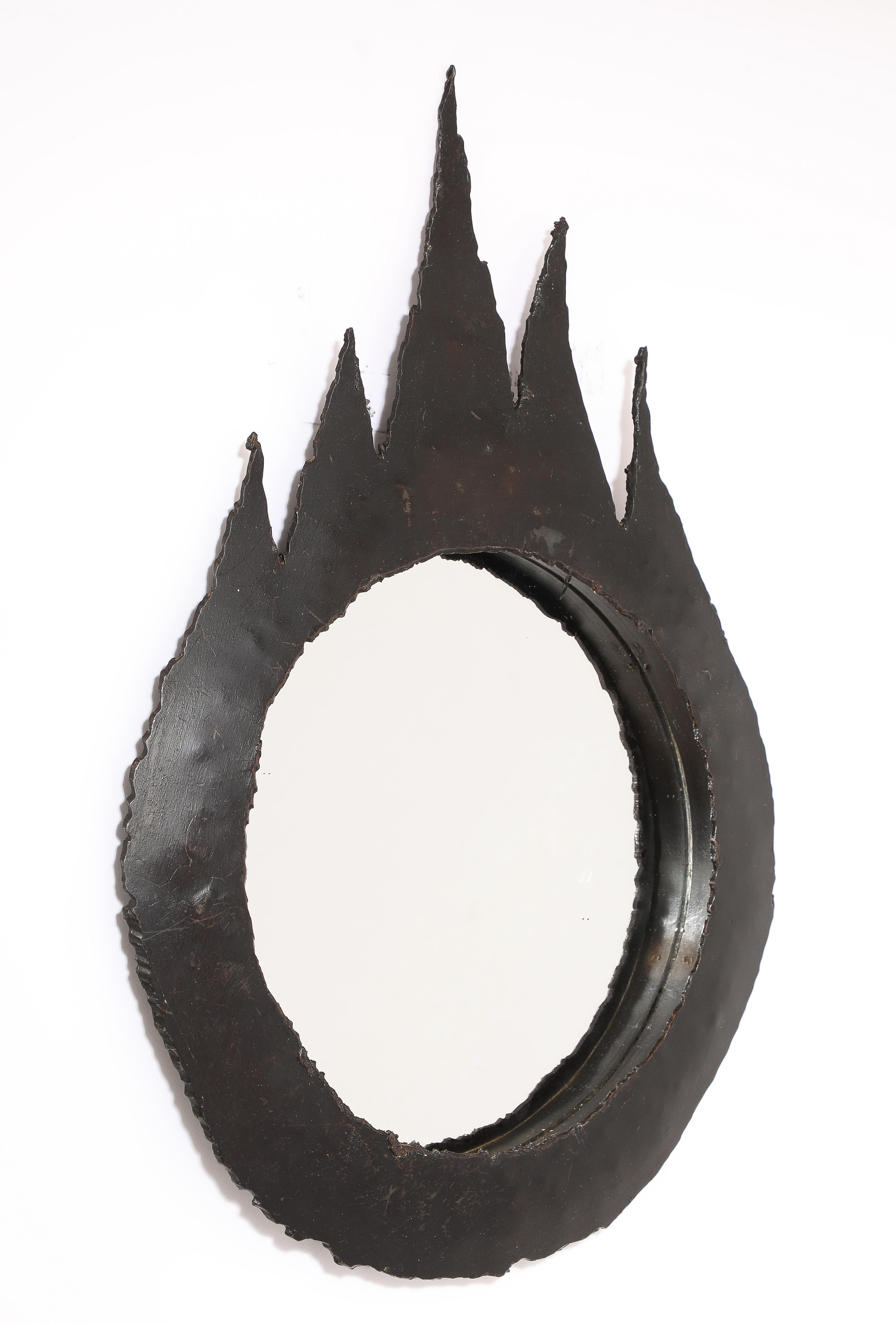 Petite Patinated Cut Steel 