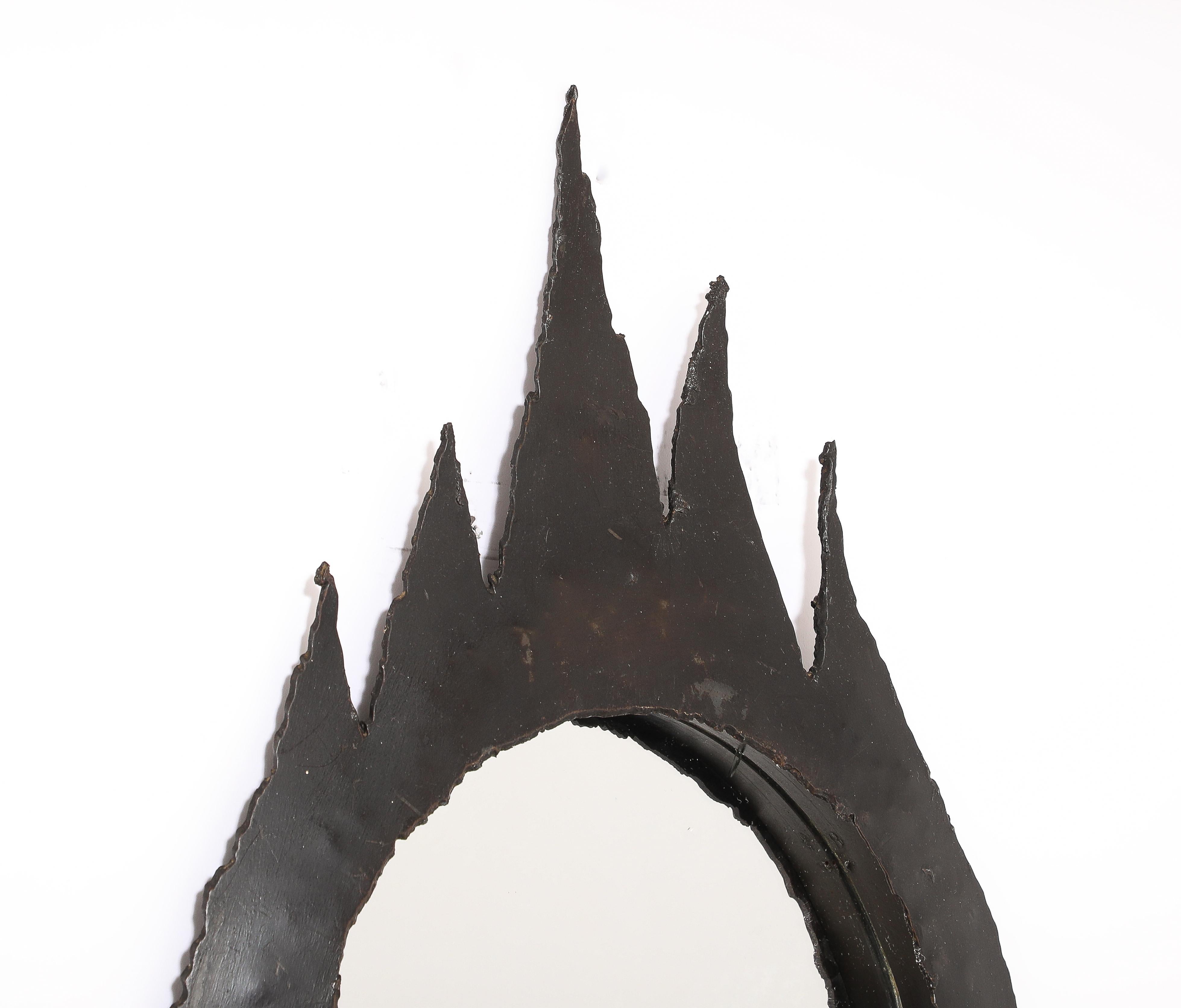 Petite Patinated Cut Steel 