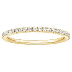 Anello Petite Pave Diamond in oro 14K per l'eternità