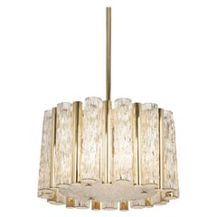 Petite Pendant Light in Brass Drum Form by Kaiser, Germany, 1960s