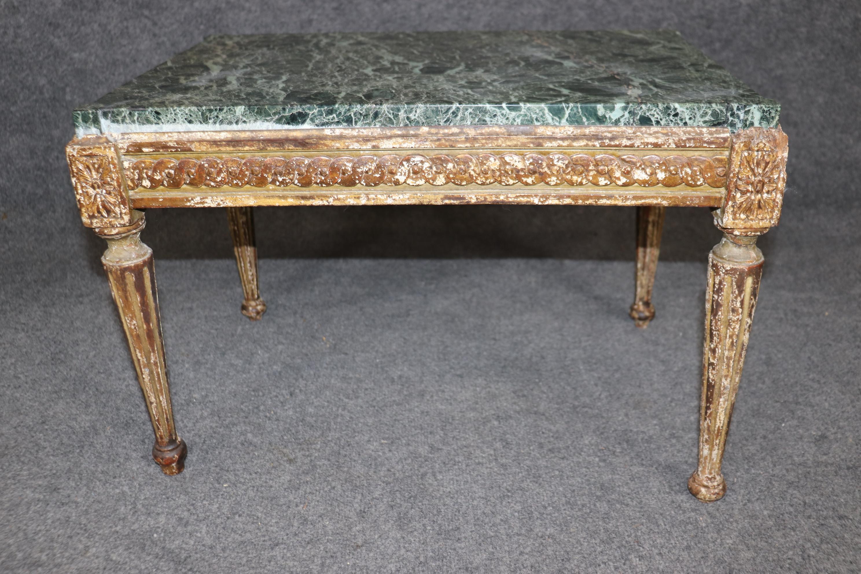 Petite Period 18th century French Distressed Occasional End Table Circa 1780 In Good Condition For Sale In Swedesboro, NJ