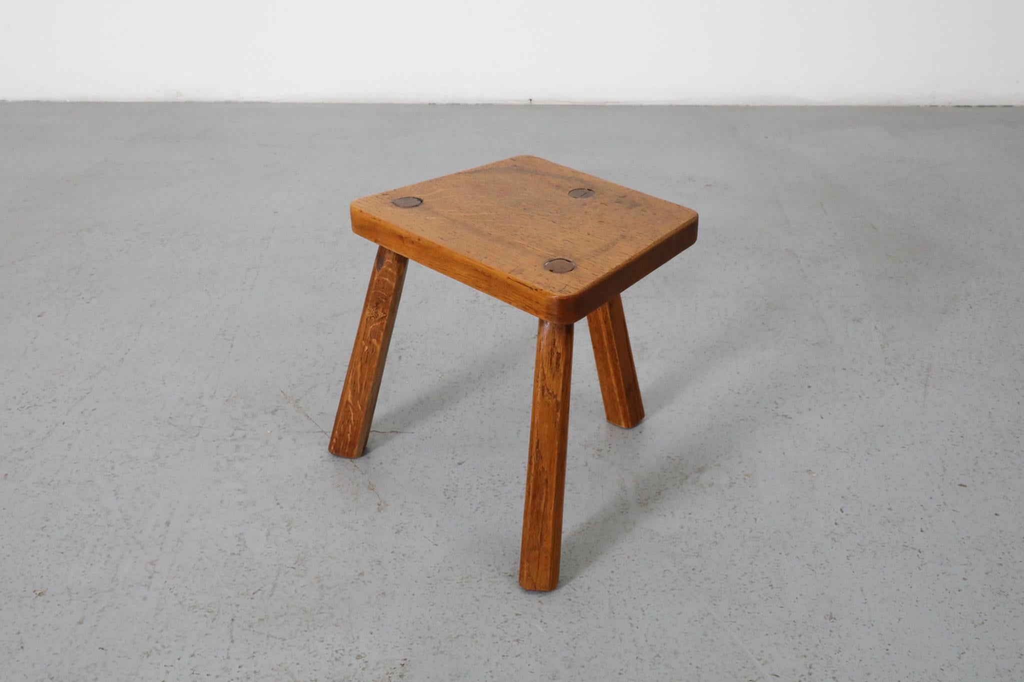 Petite Pierre Chapo Inspired Brutalist Fireside Stool 4