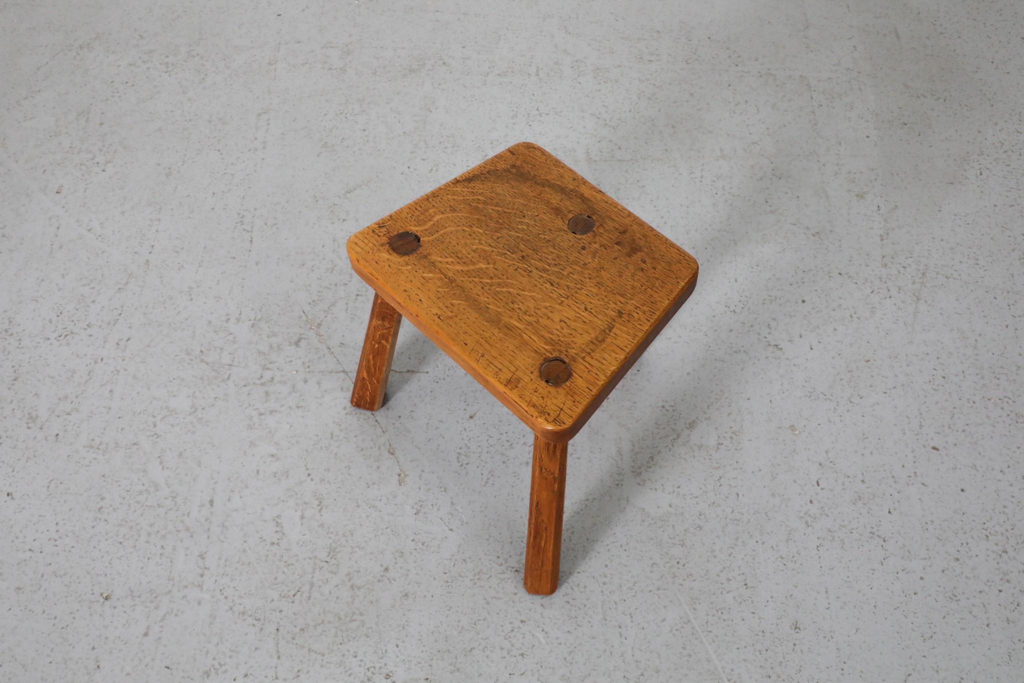 Petite Pierre Chapo Inspired Brutalist Fireside Stool 5
