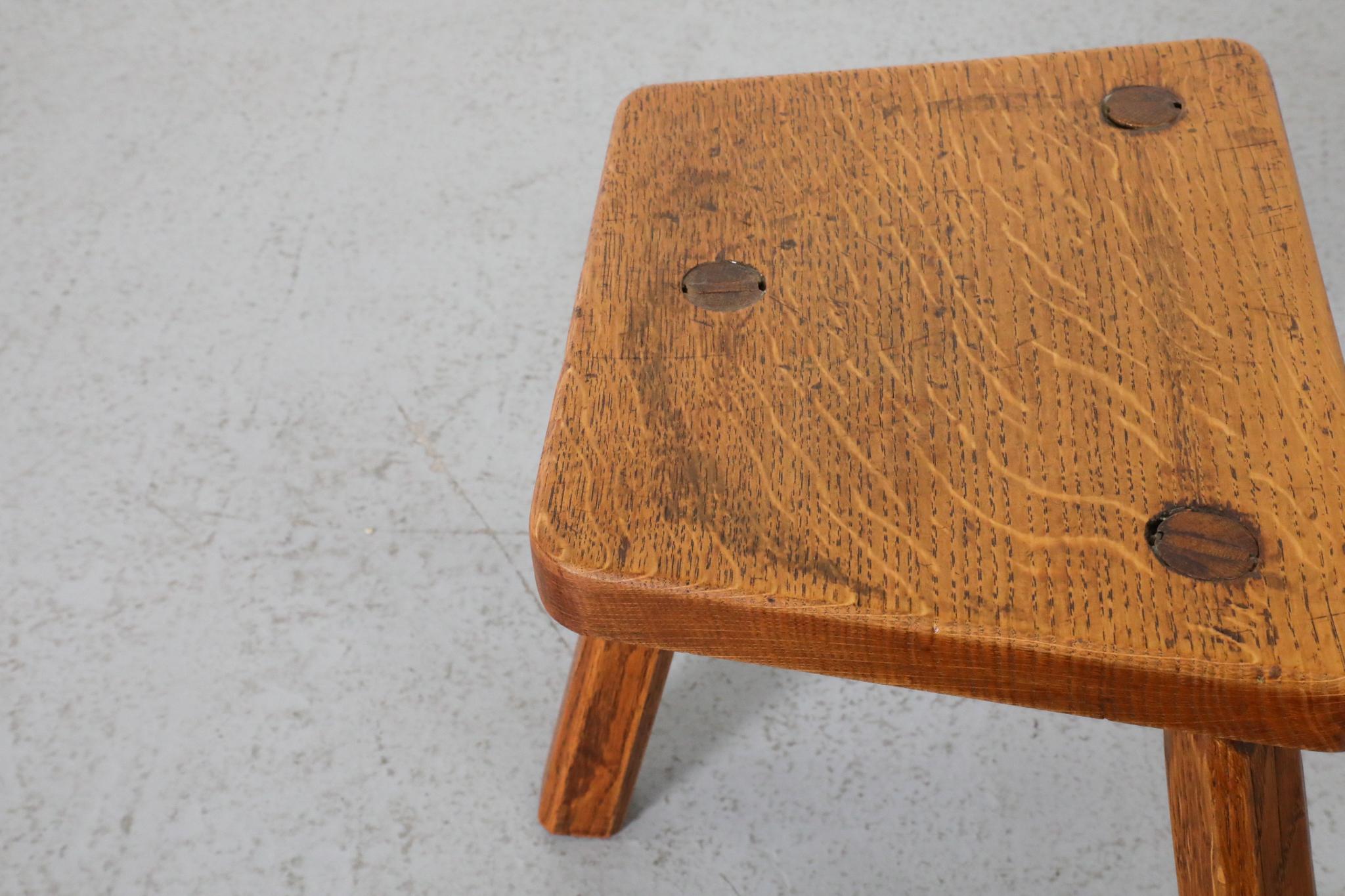 Petite Pierre Chapo Inspired Brutalist Fireside Stool 7