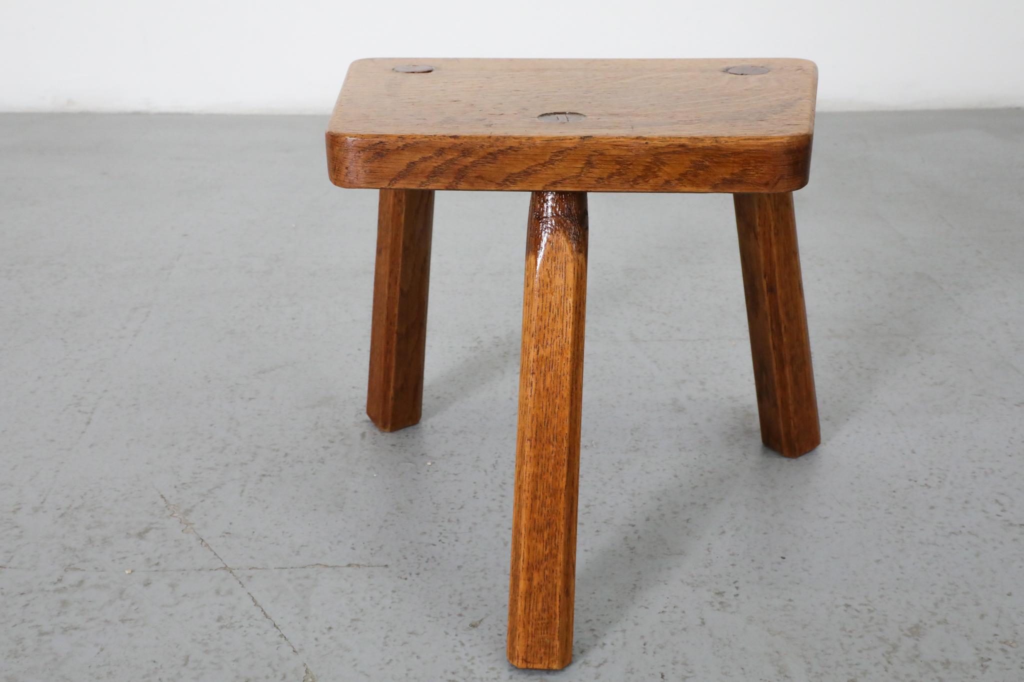 Petite Pierre Chapo Inspired Brutalist Fireside Stool 9