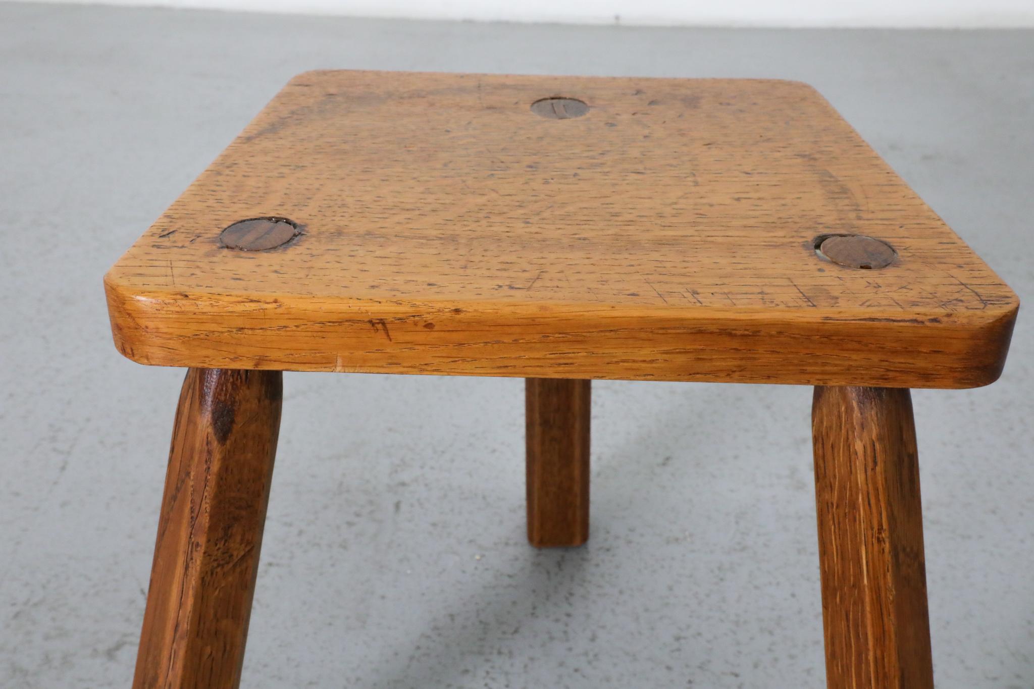 Petite Pierre Chapo Inspired Brutalist Fireside Stool 11