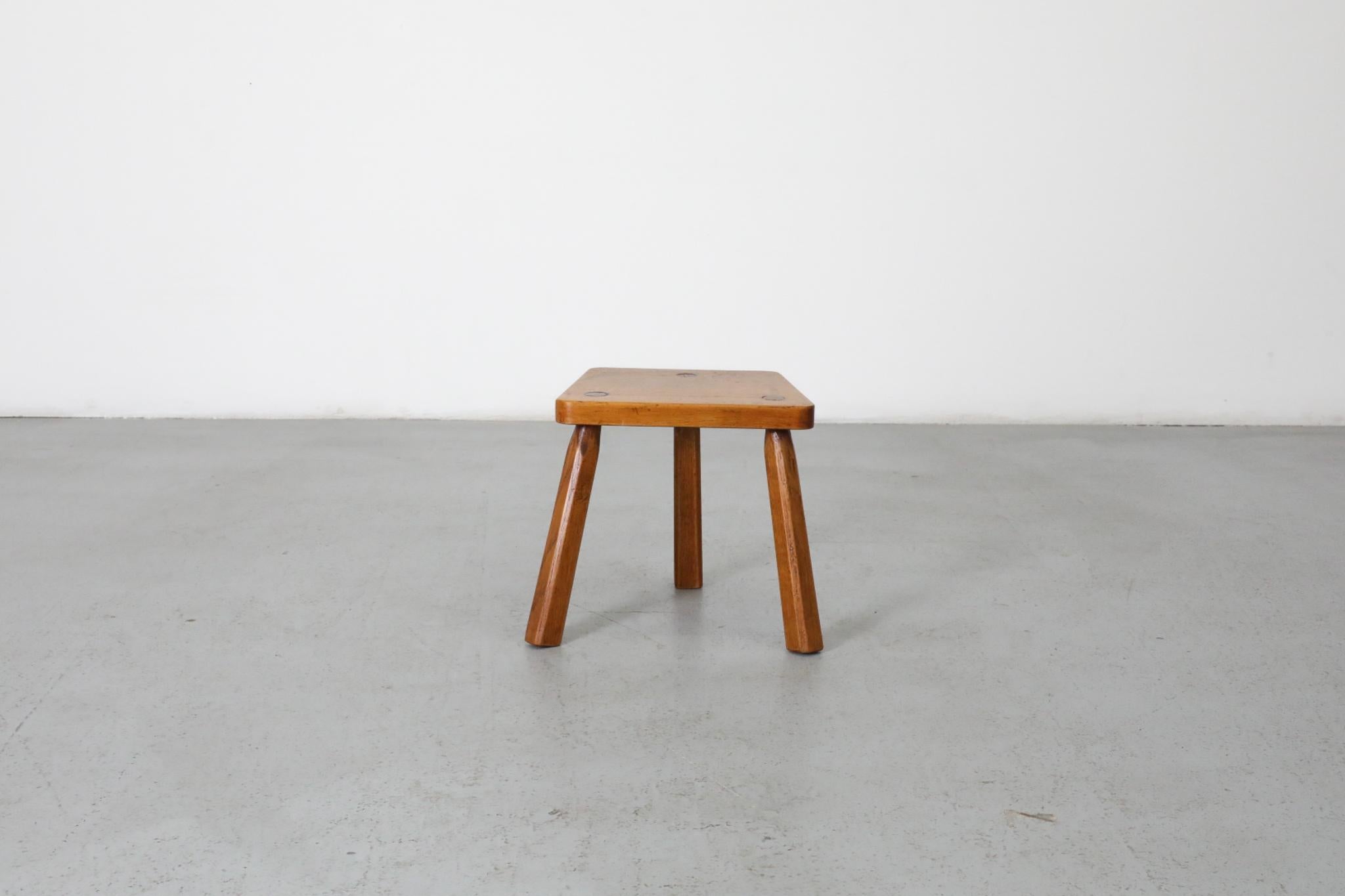 Petite Pierre Chapo Inspired Brutalist Fireside Stool 2