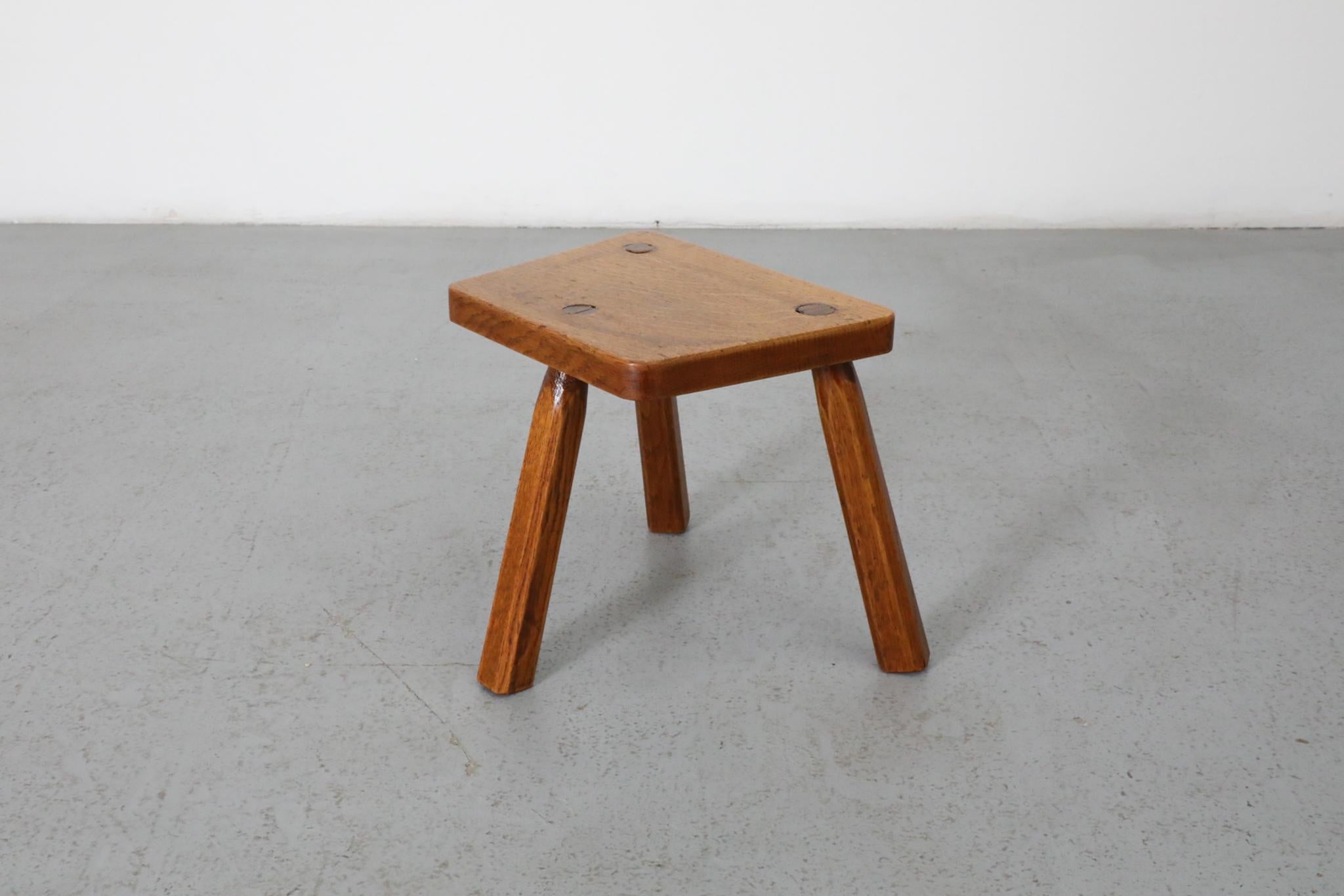 Petite Pierre Chapo Inspired Brutalist Fireside Stool 3