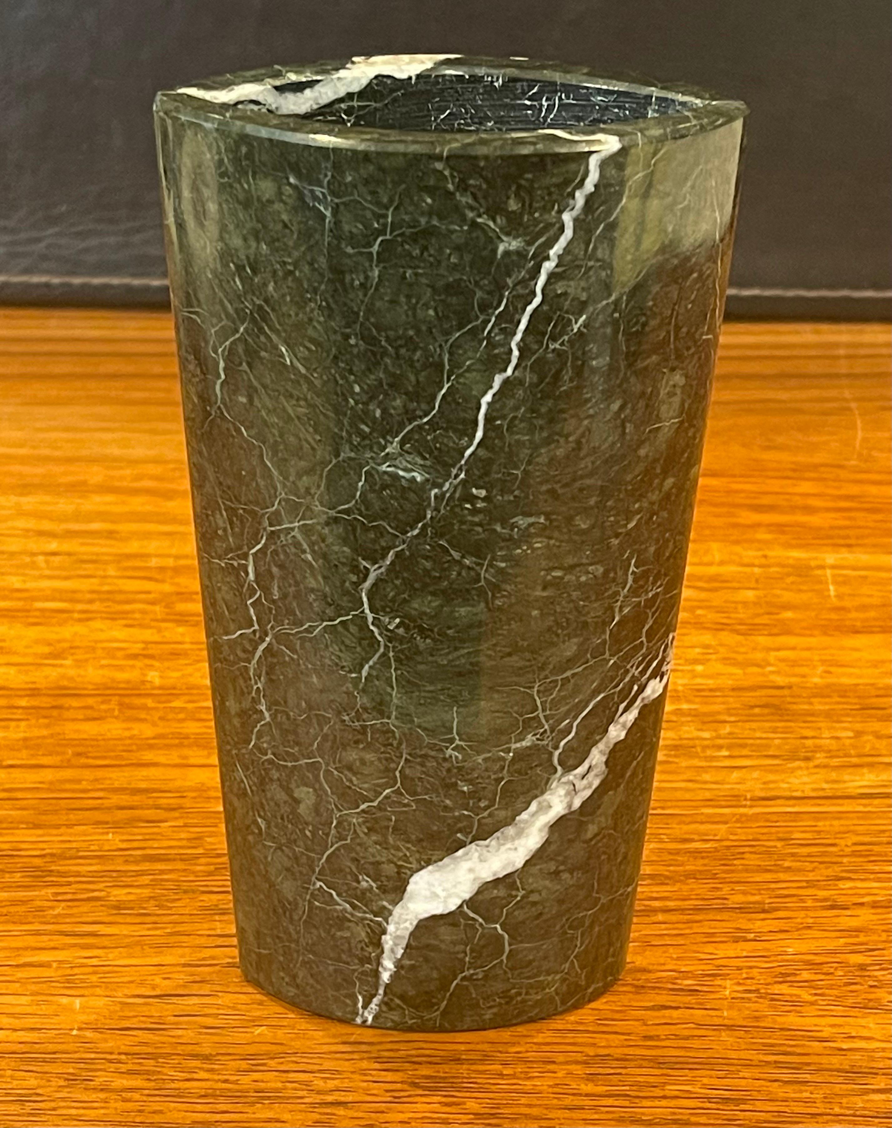 20th Century Petite Post-Modern Italian Marble Vase For Sale