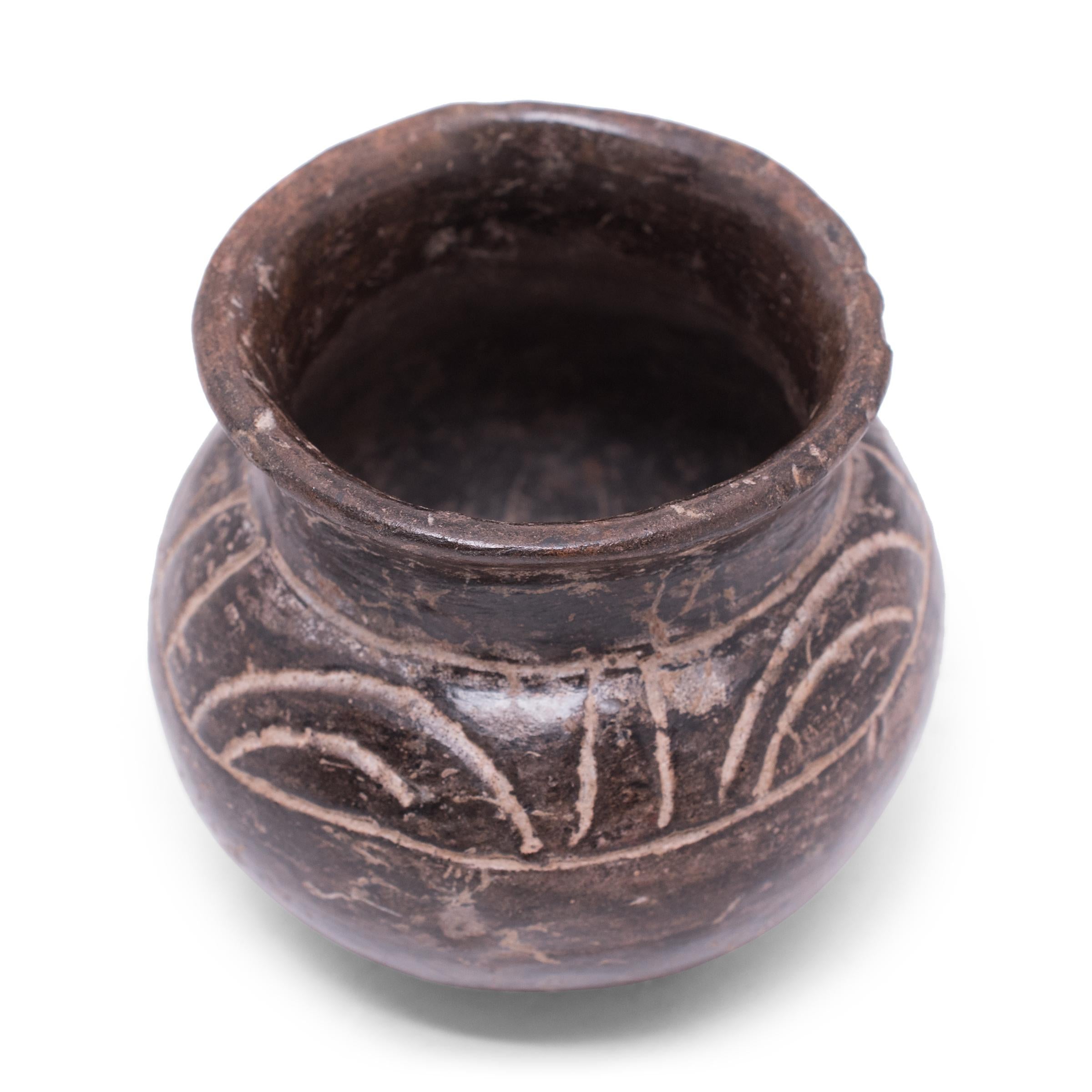 Ceramic Petite Pre-Columbian Blackware Olla