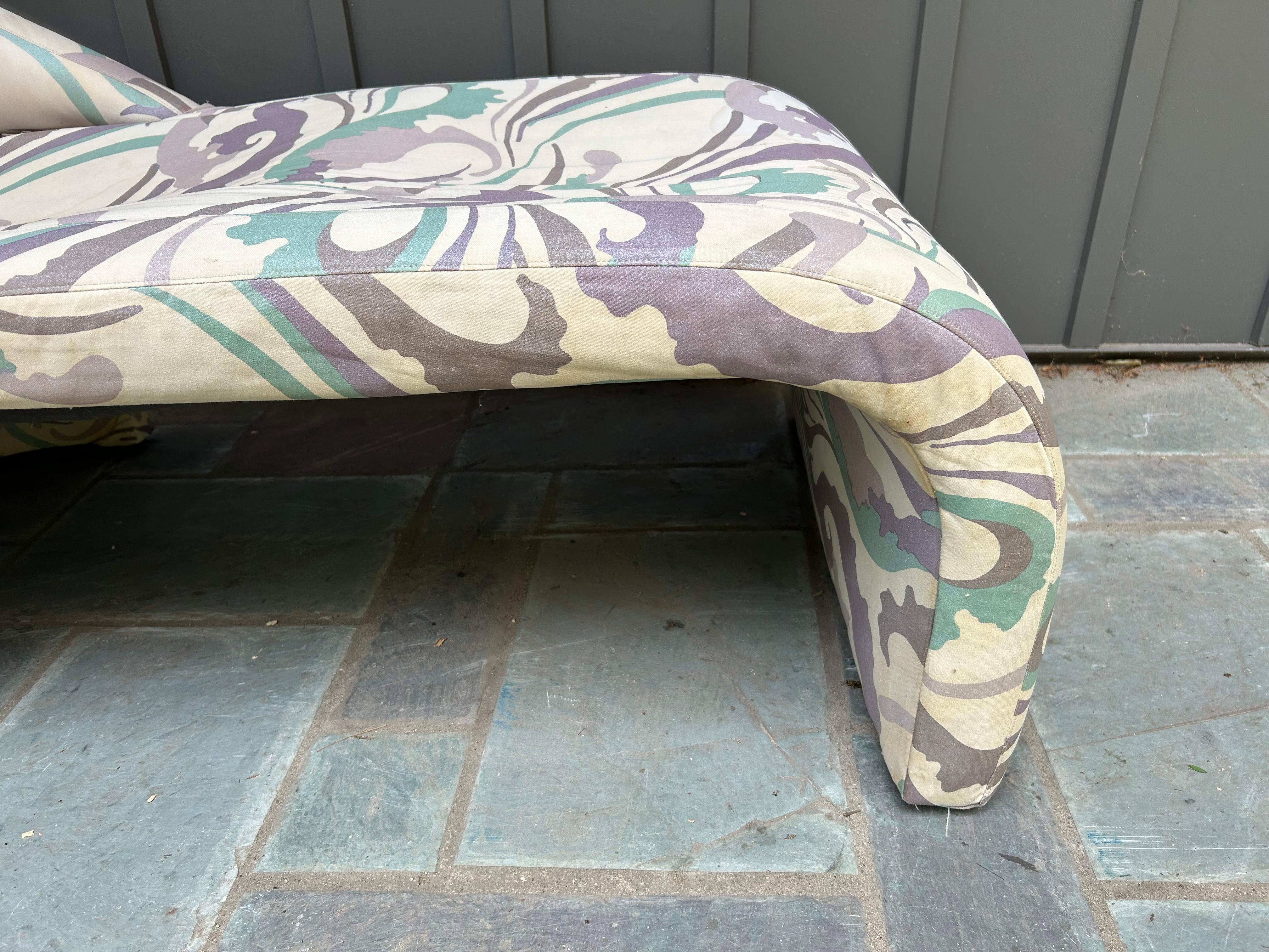 Petite Preview 80s Skulpturale Moderne Chaise Lounge Mitte des Jahrhunderts im Zustand „Gut“ im Angebot in Pemberton, NJ