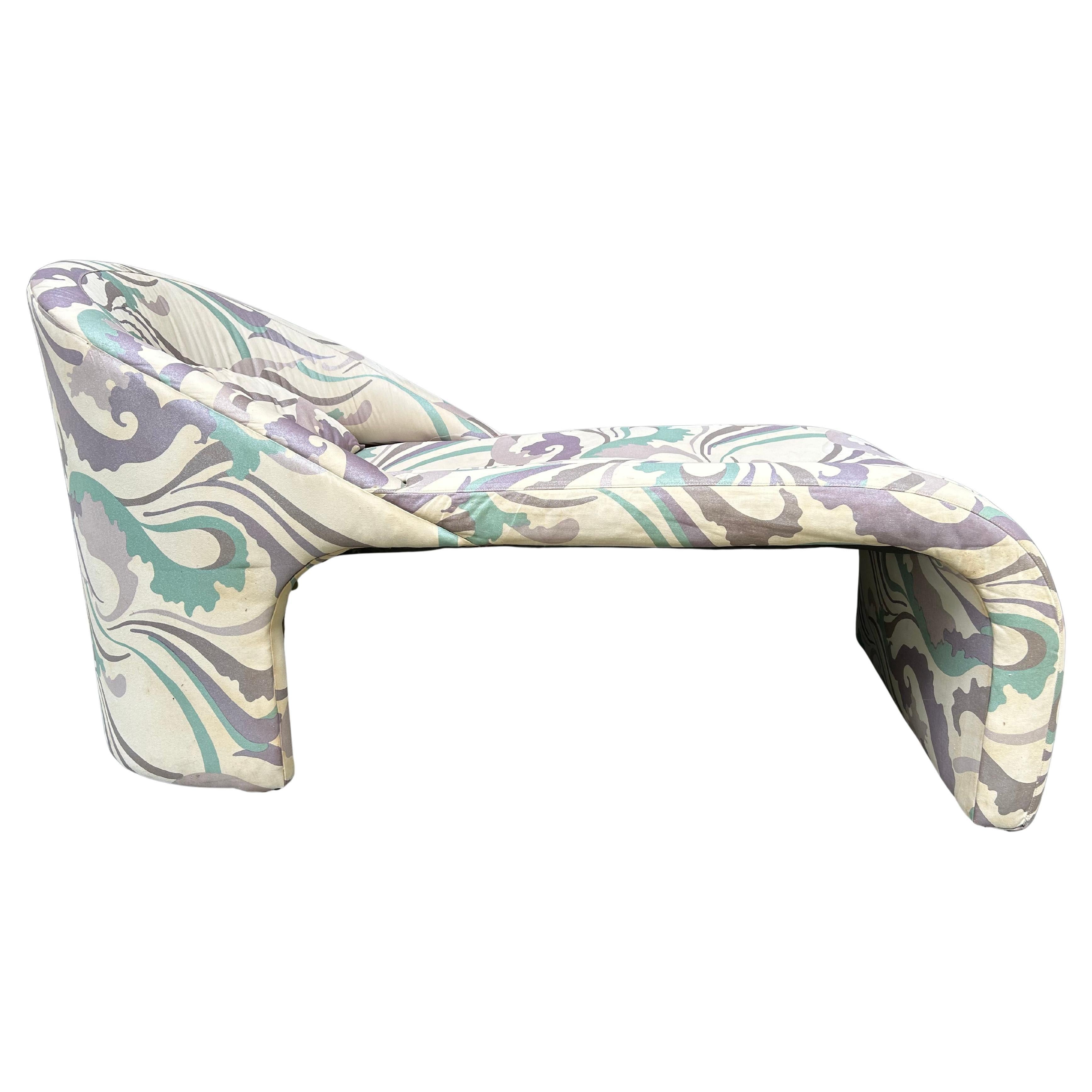 Petite Preview 80s Skulpturale Moderne Chaise Lounge Mitte des Jahrhunderts im Angebot
