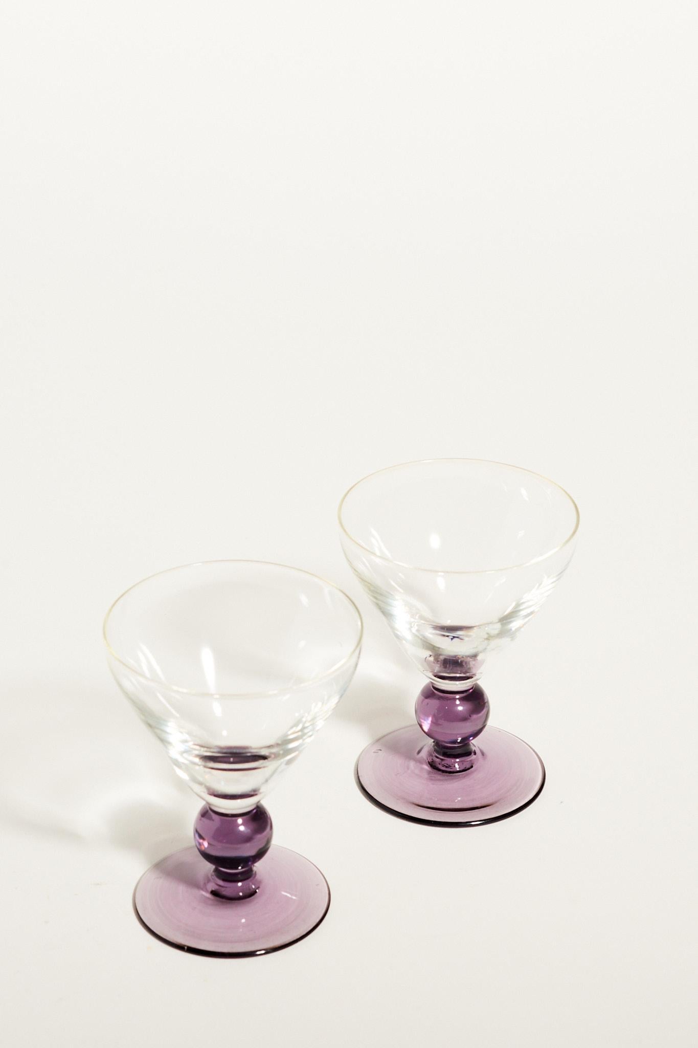 ball stem wine glasses