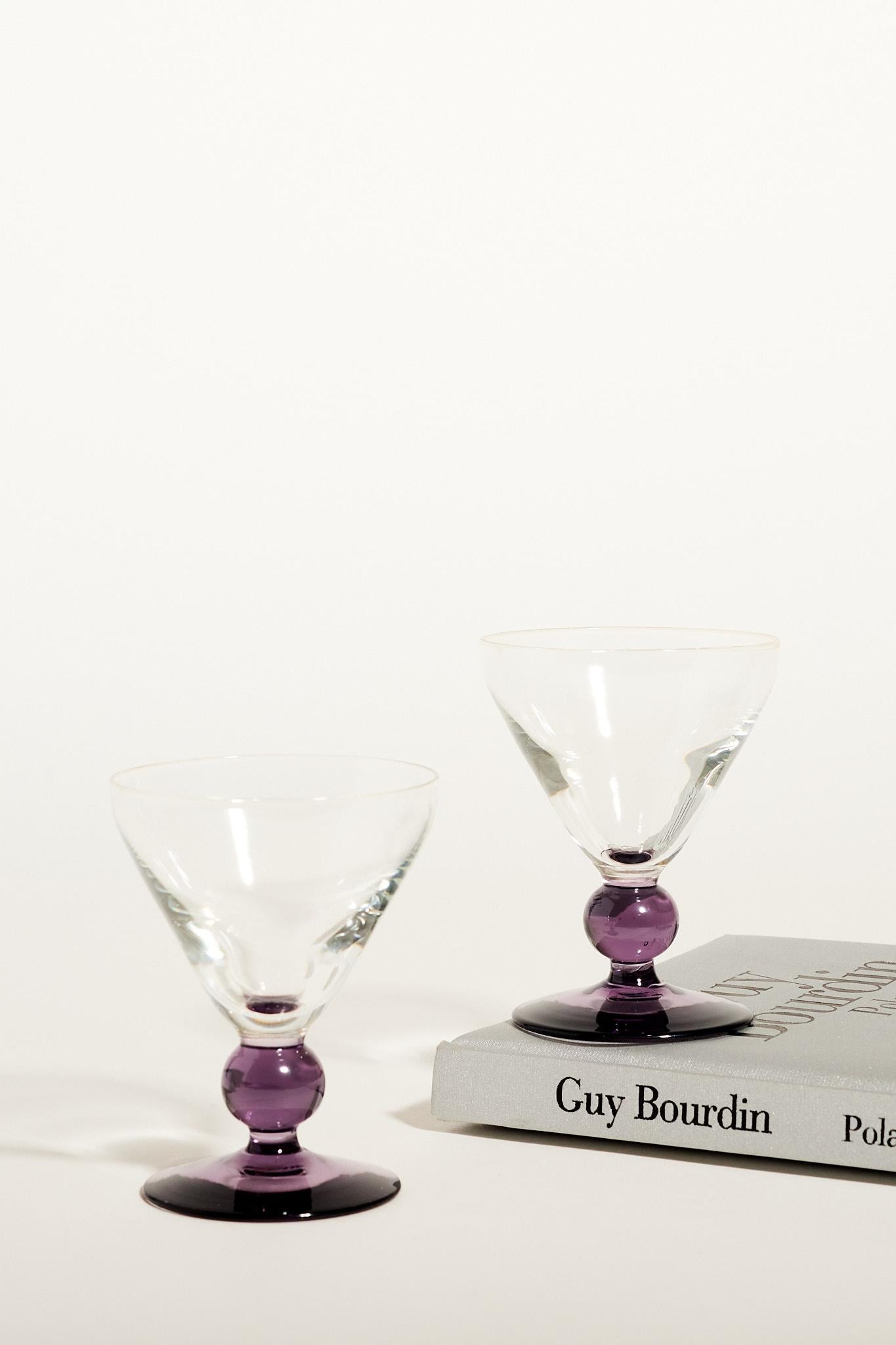 ball stem glasses