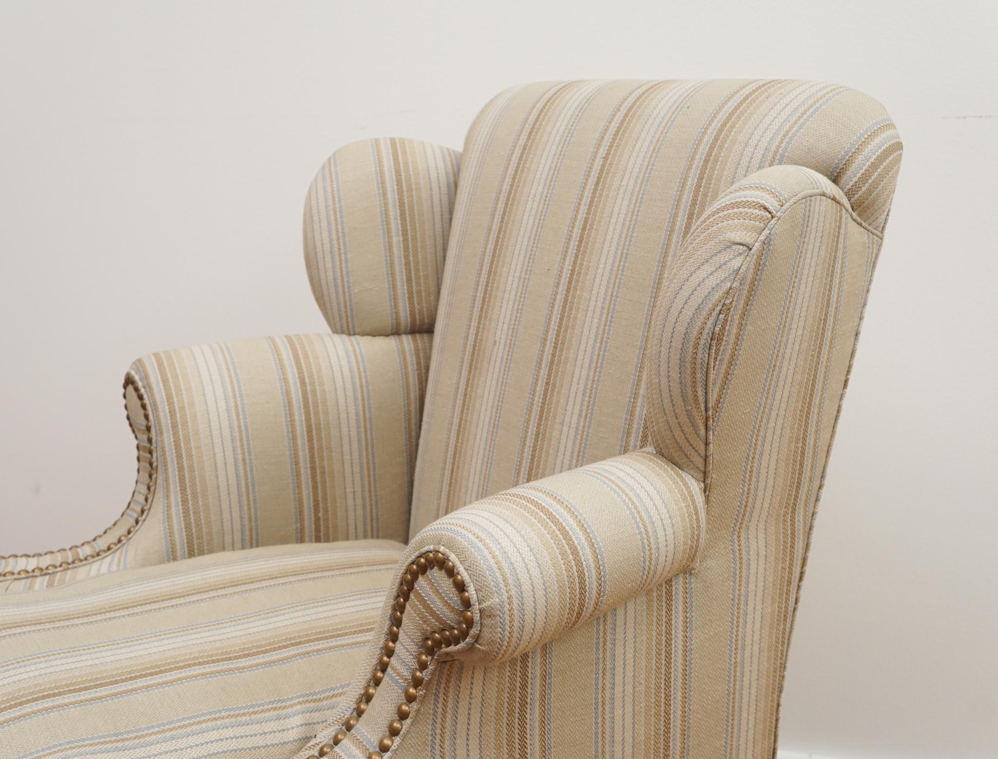 20th Century Petite Queen Anne-Style Wing Chair