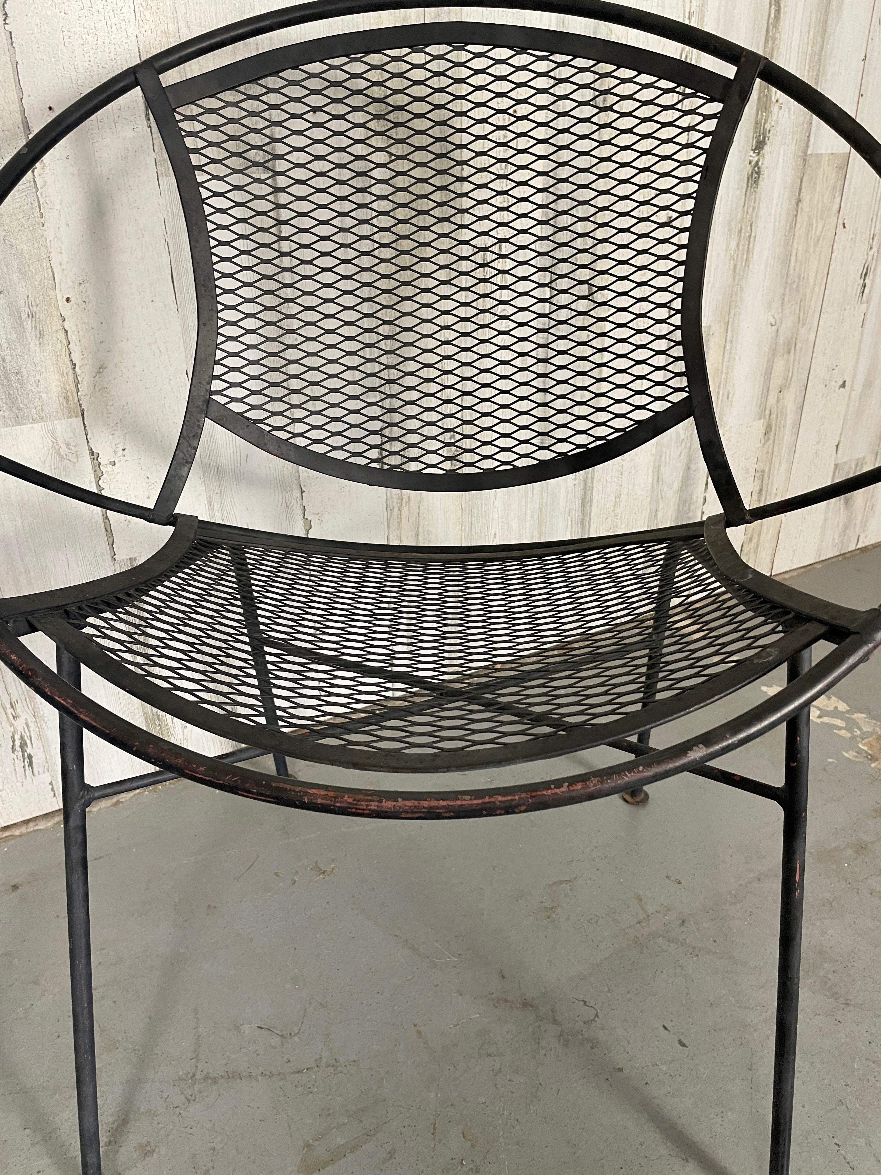 Metal Petite Salterini Style Radar Chairs- A pair