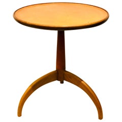 Petite Rare Horn Legs Cocktail Table with Leather Top by Heritage Henredon