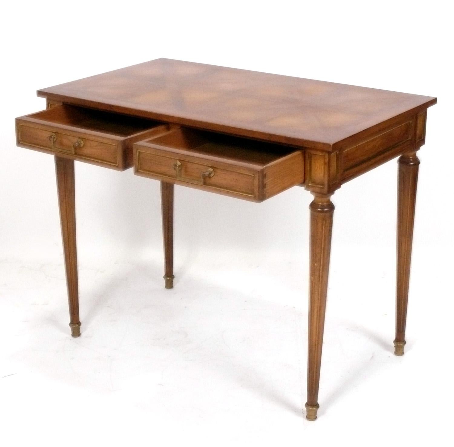 American Petite Regency Style Desk or Console Table For Sale