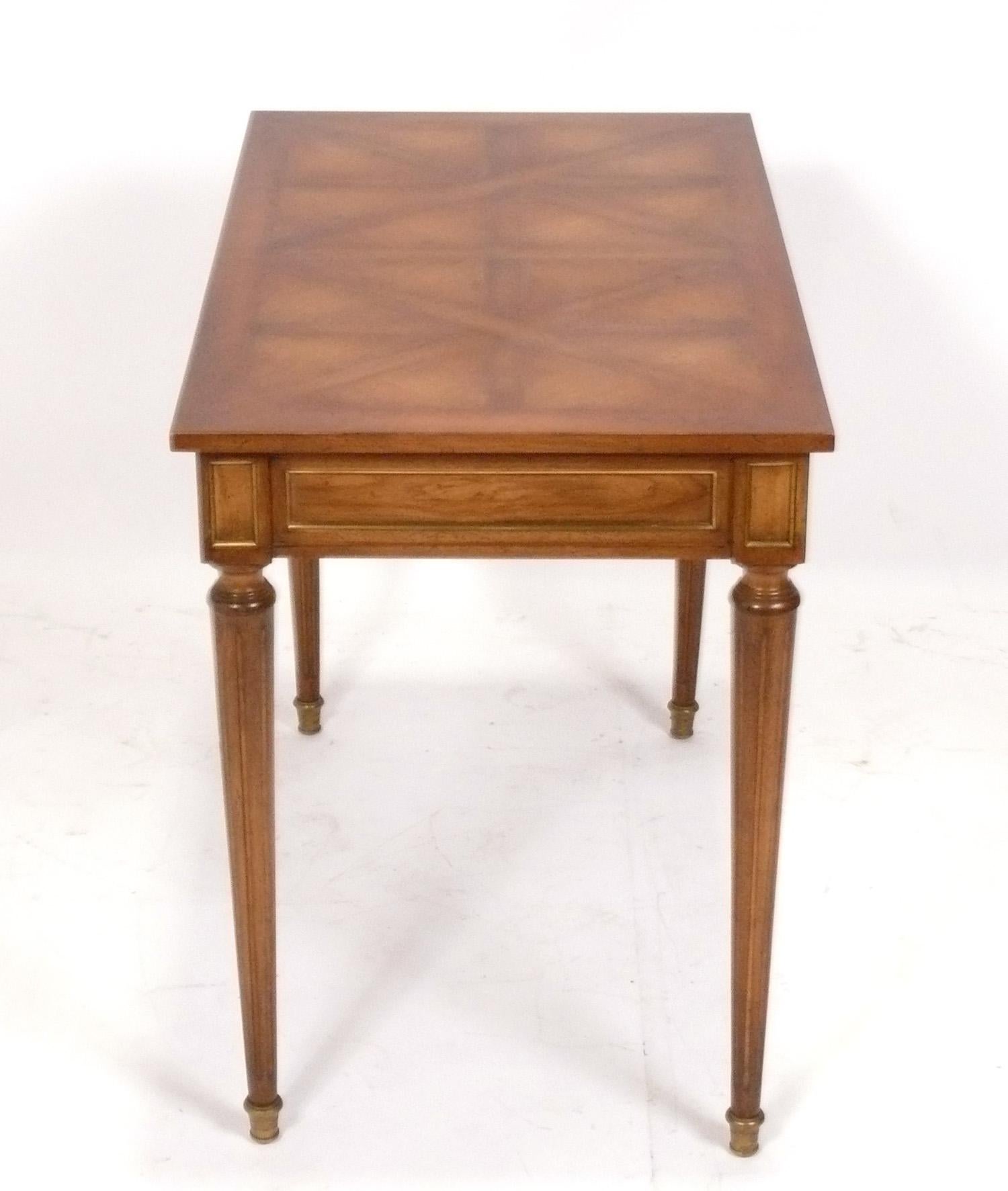 Petite Regency Style Desk or Console Table In Good Condition For Sale In Atlanta, GA
