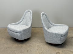 Petite Rocking Swivel Chairs by Milo Baughman