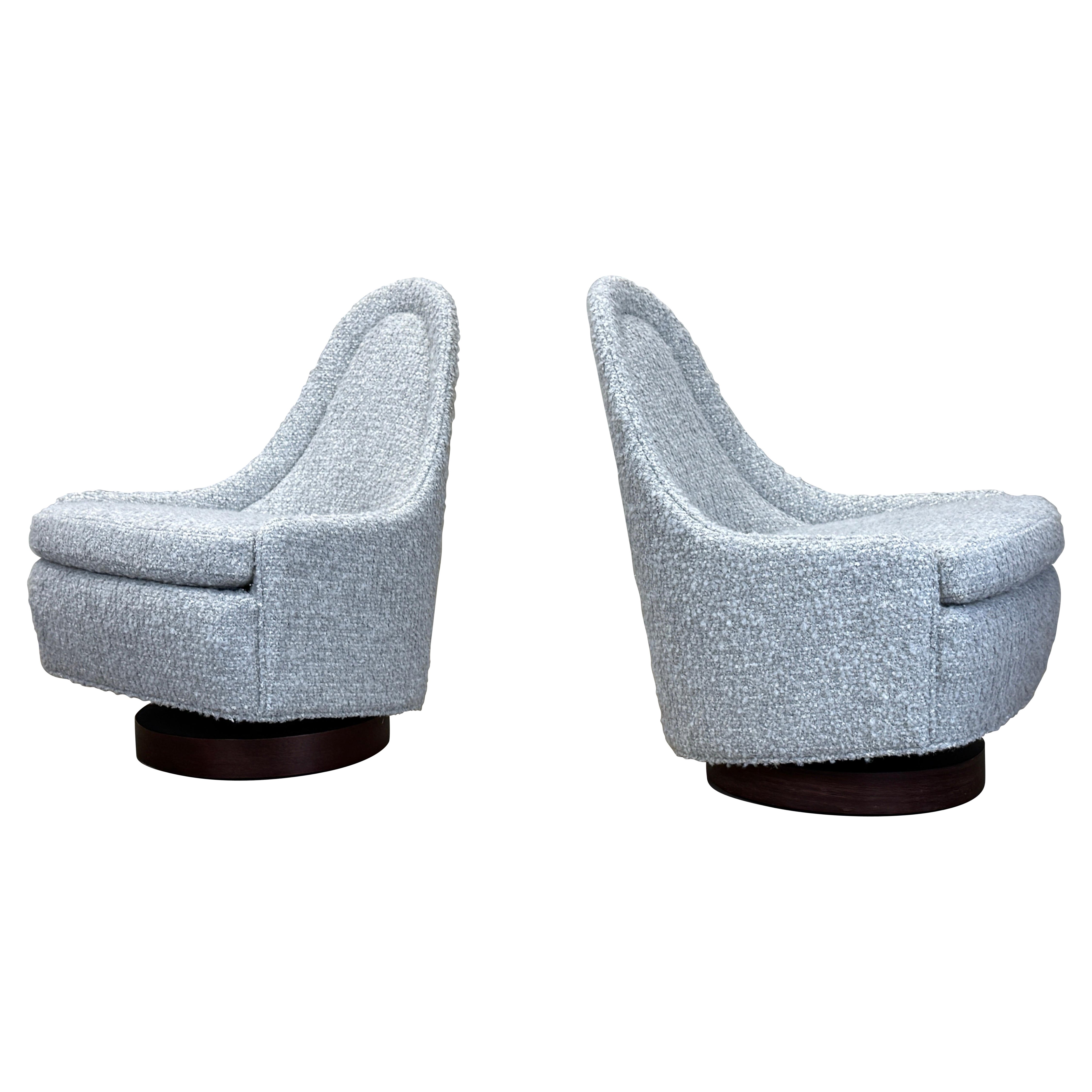 Kleine Schaukeldrehstühle von Milo Baughman im Angebot