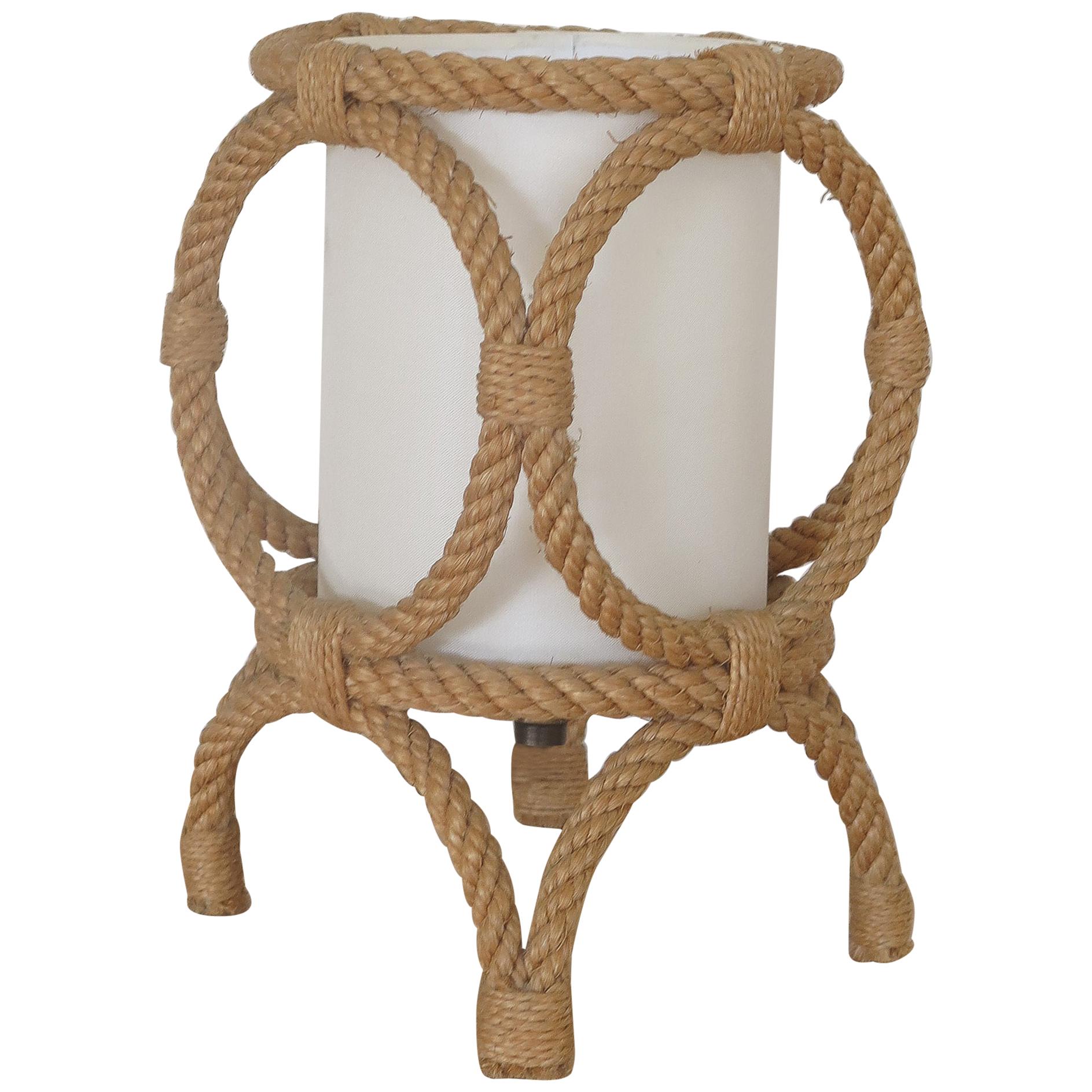 Petite Rope Lantern Table Lamp by Audoux-Minet