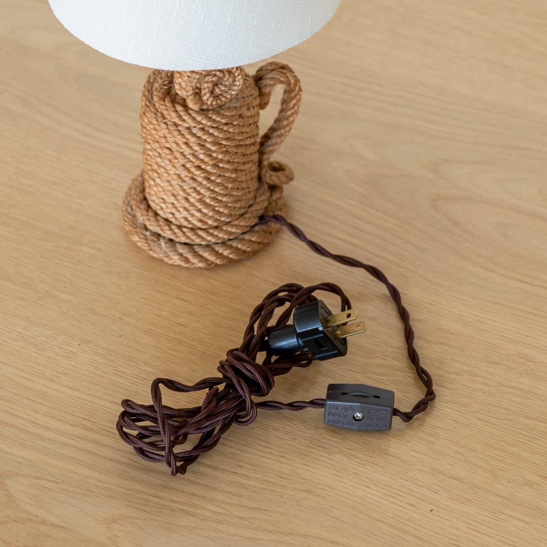 Petite Rope Table Lamp by Audoux-Minet 4