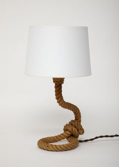 Petite Rope Table Lamp by Audoux Minnet - France 1960's