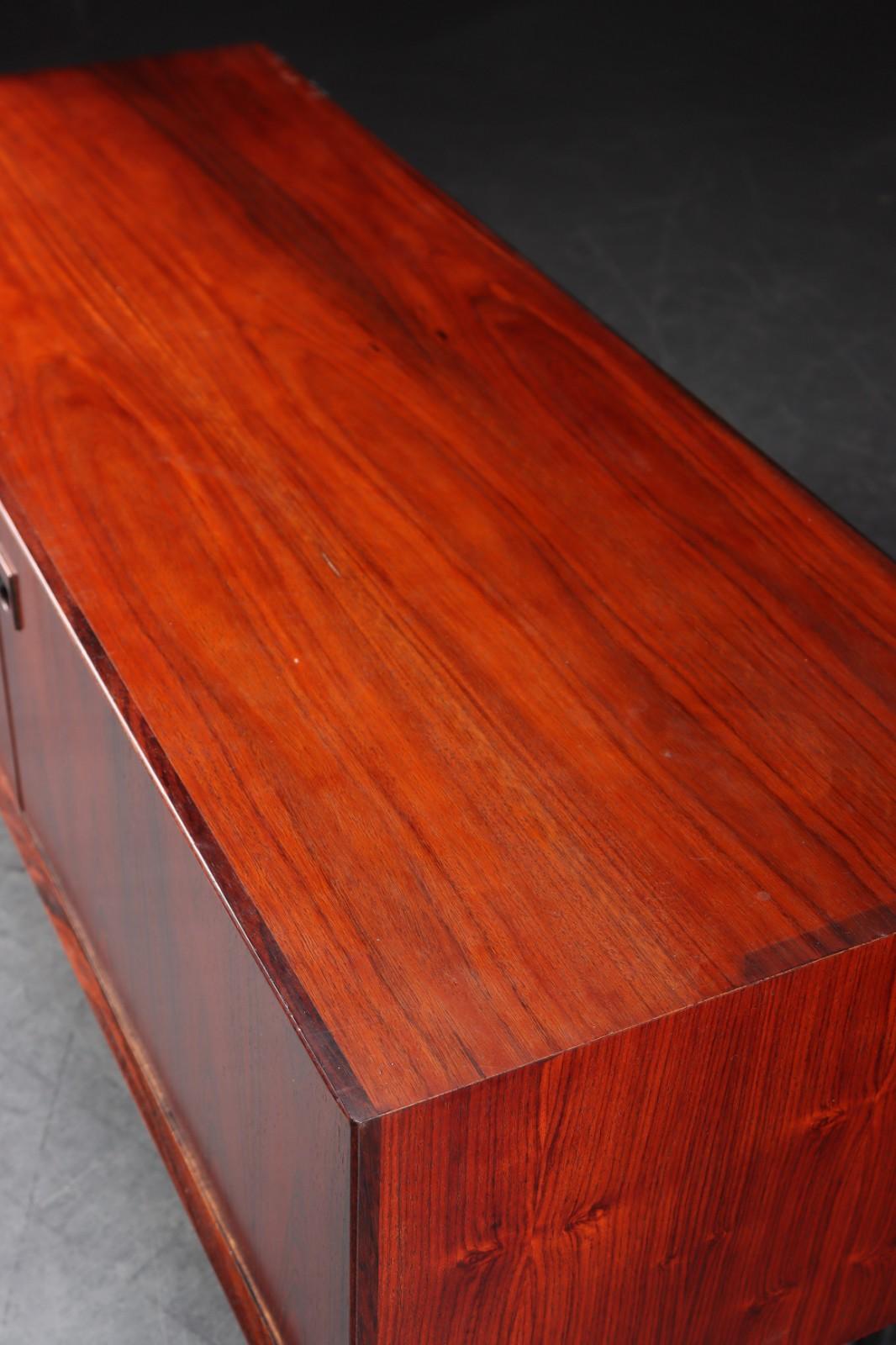 Scandinavian Modern Petite rosewood sideboard from Denmark For Sale