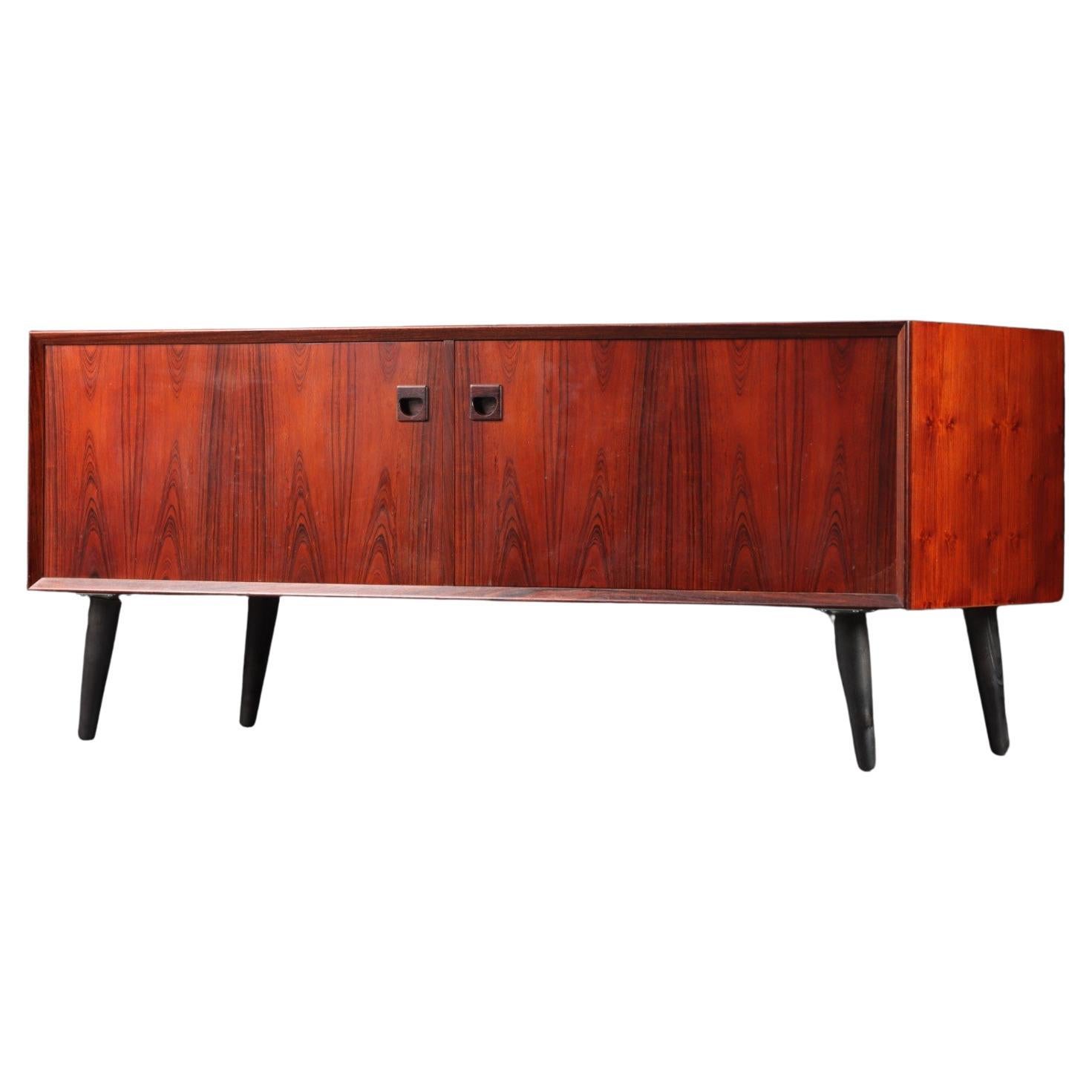 Petite rosewood sideboard from Denmark For Sale