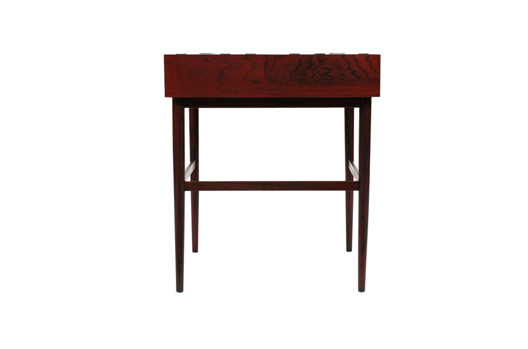 Petite Rosewood Writing Desk by Finn Juhl In Excellent Condition In Pawtucket, RI