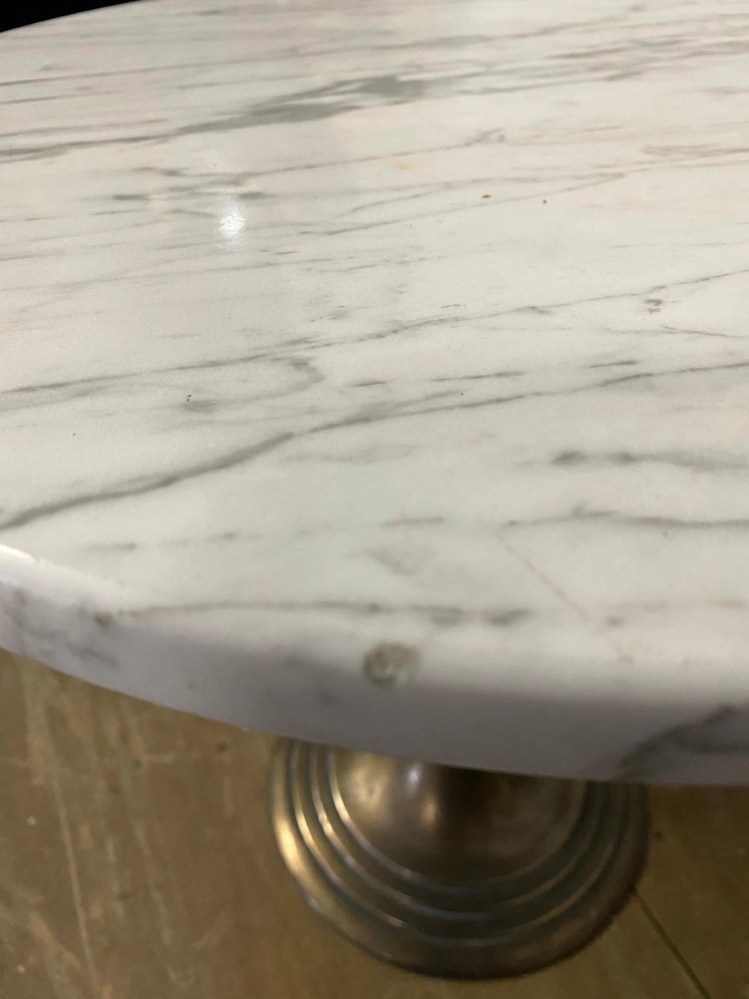 A wonderfully charming small and low round table with 7/8