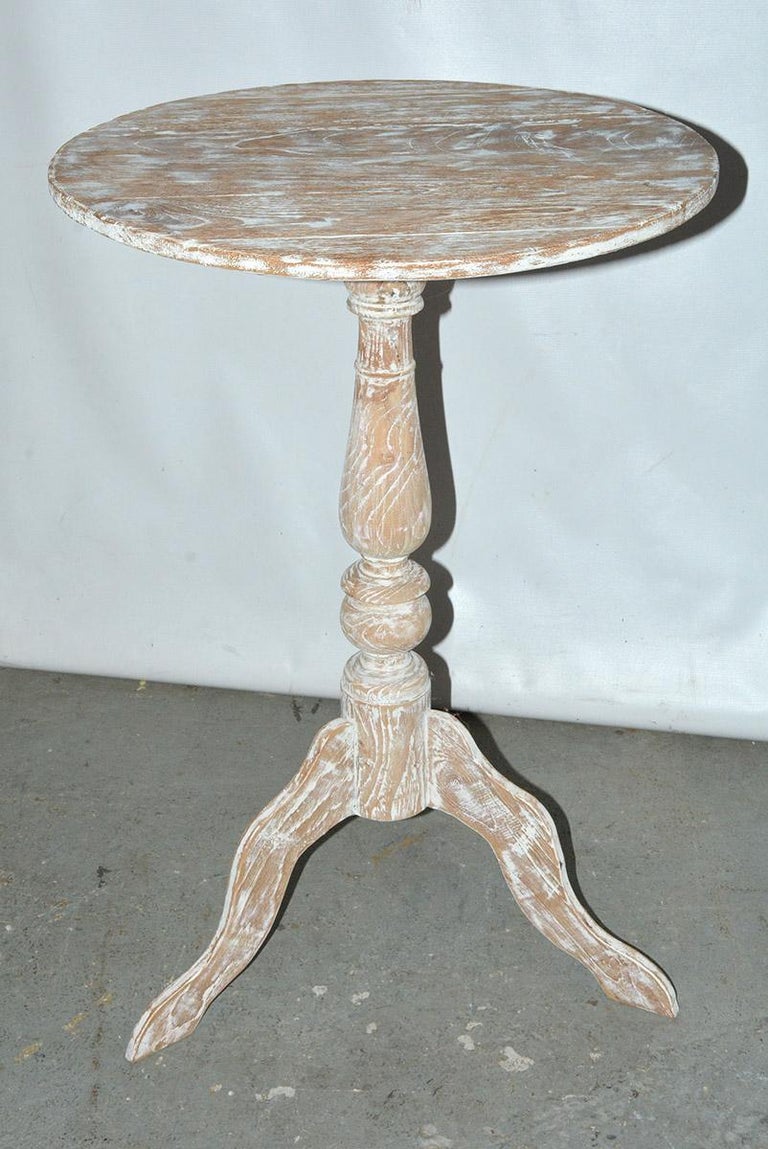 Petite Round Swedish Style Pedestal, Small Round Pedestal Side Table