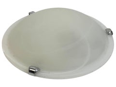 Petite Satin Swirl Glass Flush Mount, 1980s, Eglo Leuchten, Austria