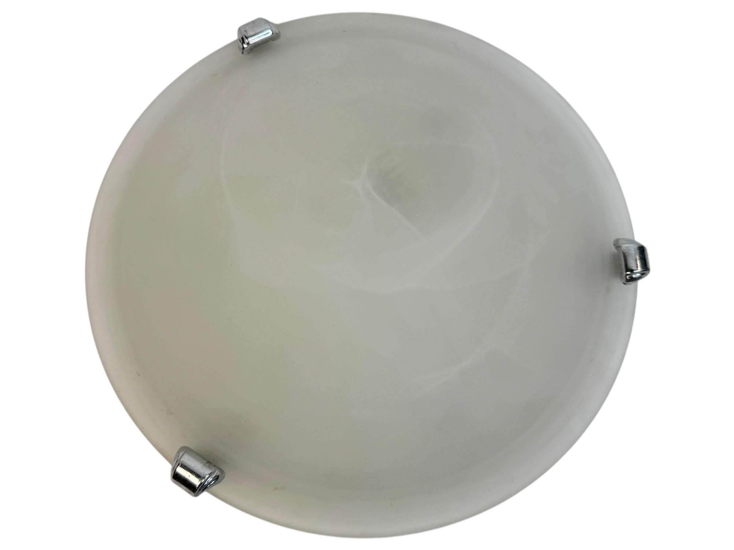 Petite Satin Swirl Glass Flush Mount, anni '80, EGLO Leuchten, Austria in vendita 1