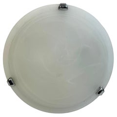 Petite Satin Swirl Glass Flush Mount, anni '80, EGLO Leuchten, Austria
