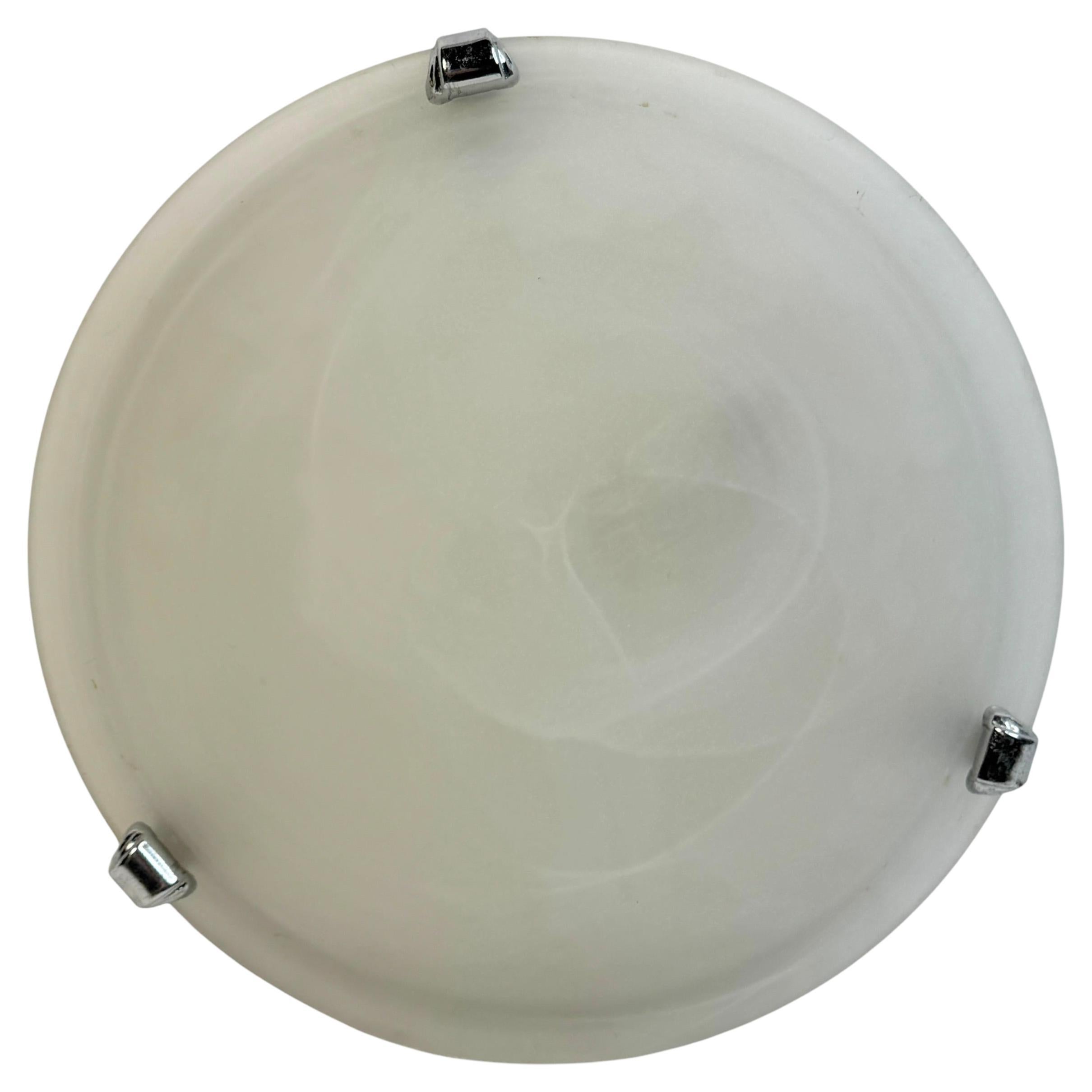 Petite Satin Swirl Glass Flush Mount, anni '80, EGLO Leuchten, Austria