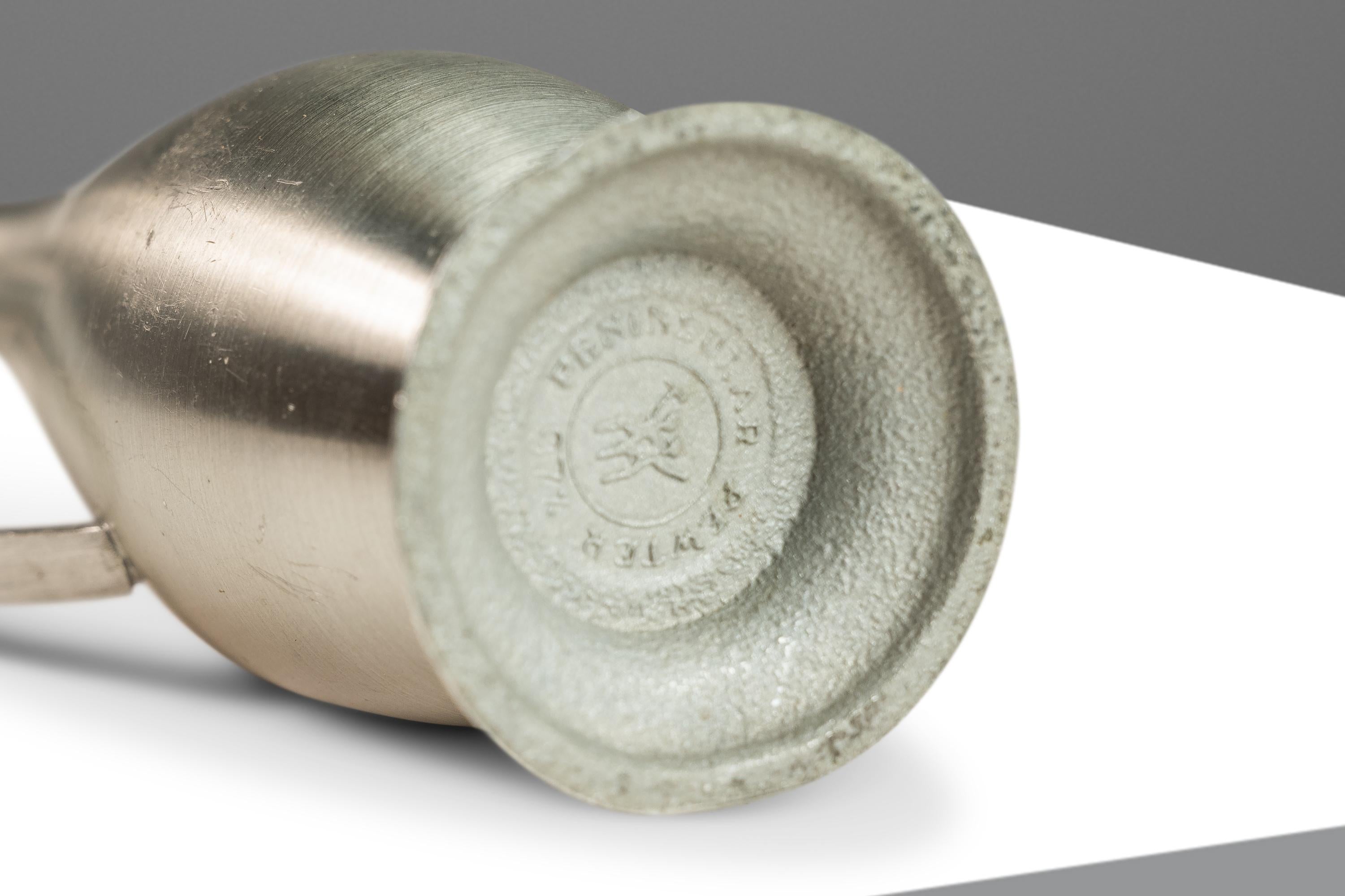 Petite Sculptural Solid Pewter Vase by Metaalwarenfabriek , Holland, c. 1960s For Sale 6