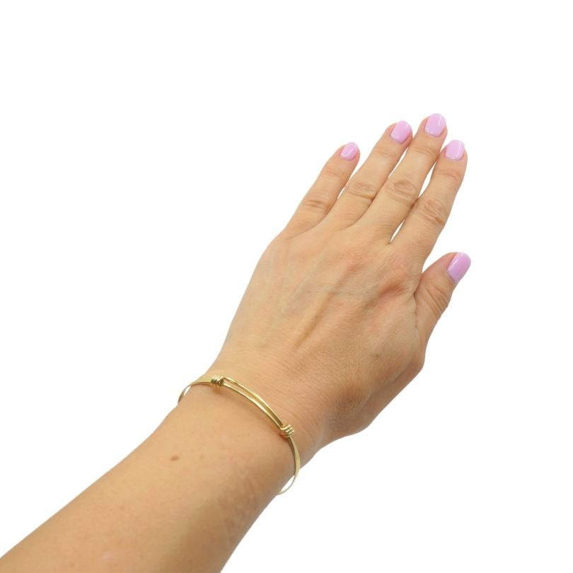 DESIGNER: Ed Levin
CIRCA: Late 20th Century
MATERIALS: 14k Yellow Gold
WEIGHT: 6.2 Grams
MEASUREMENTS: 6 1/2” to 7 1/2