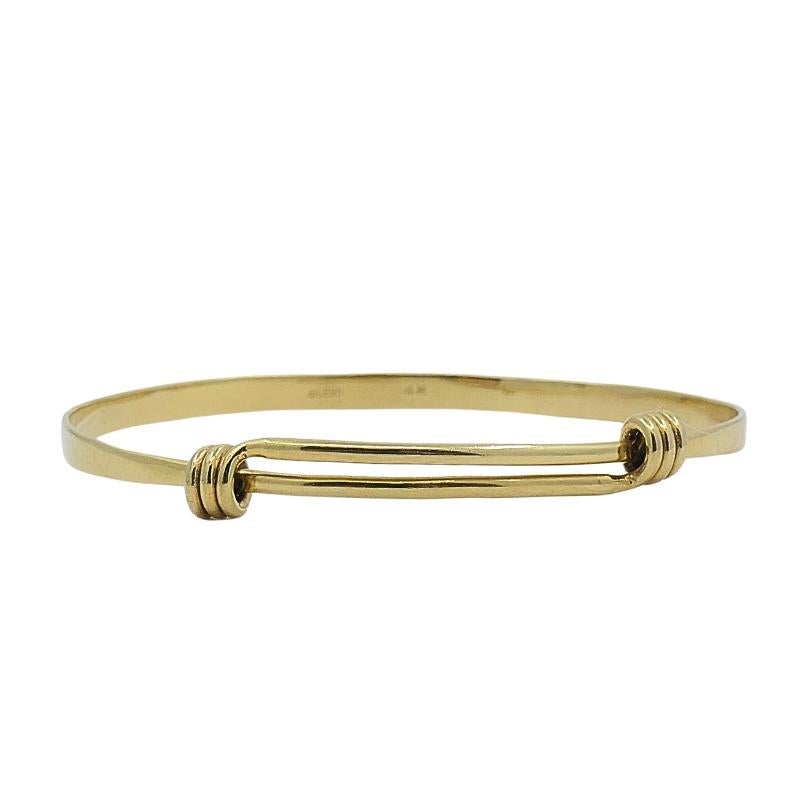 Women's or Men's Petite Signature Bracelet by Ed Levin 14K Gold