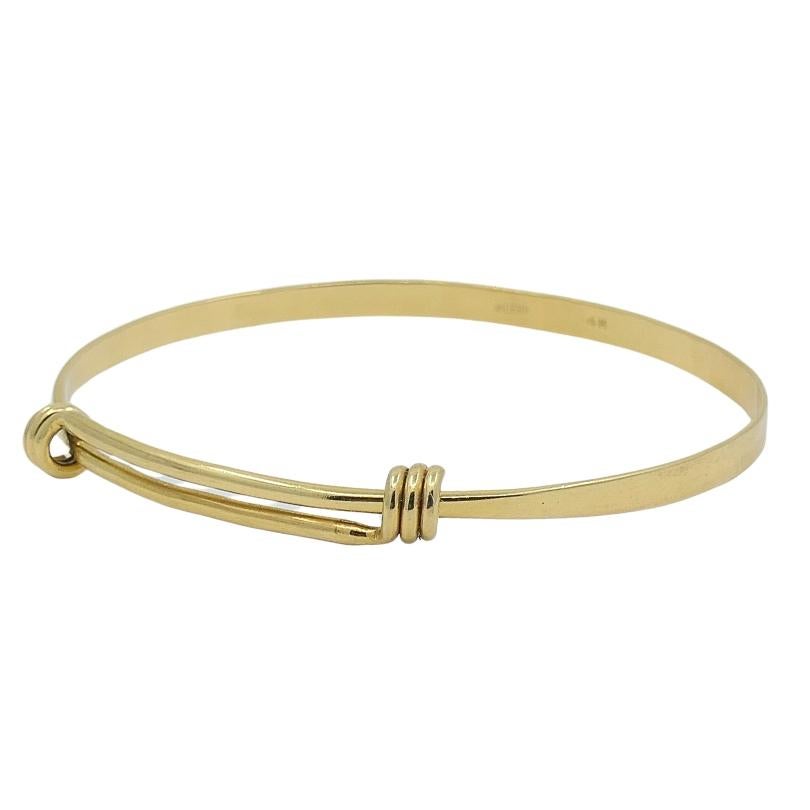 Petite Signature Bracelet by Ed Levin 14K Gold 3