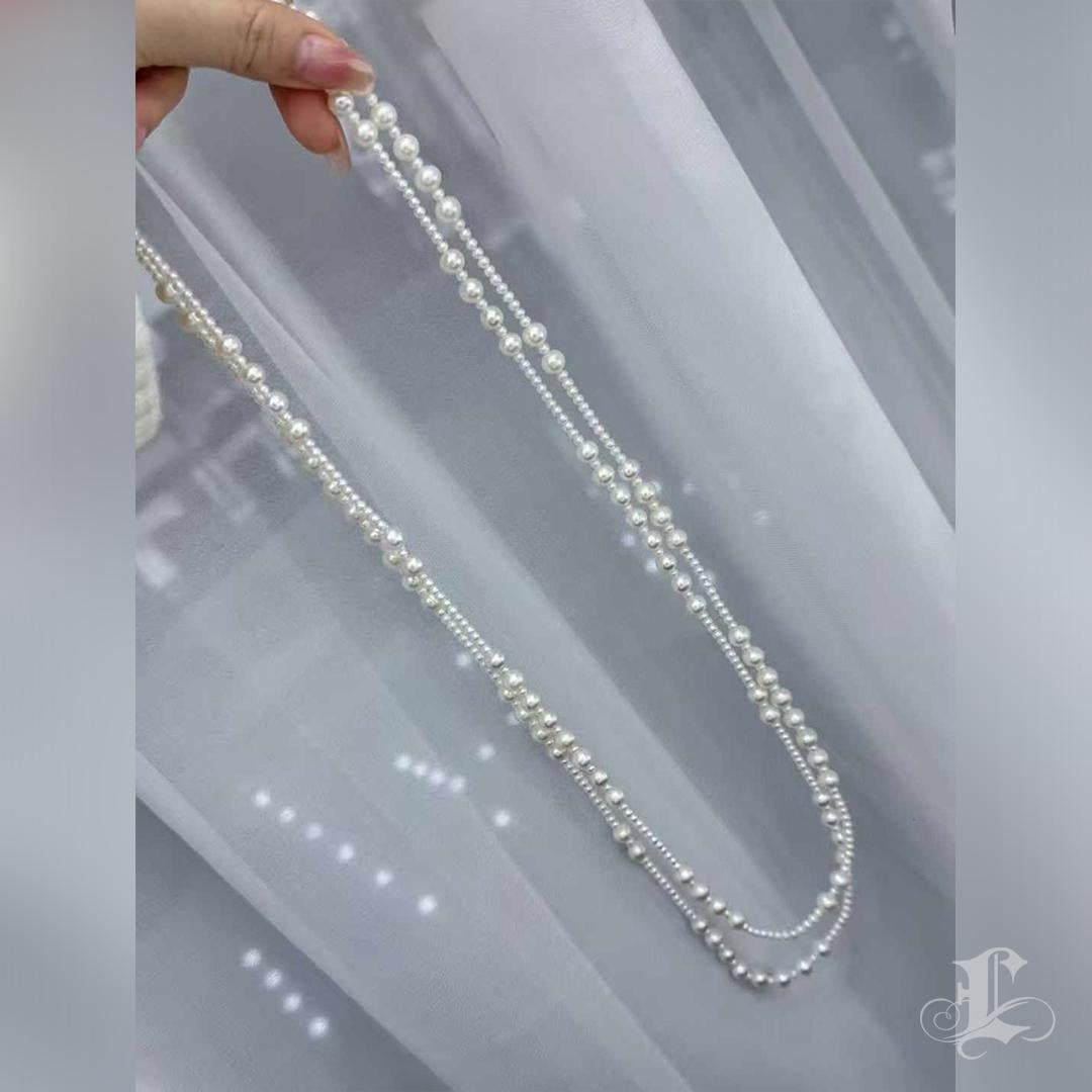 【Petite Signature】 Sautoir de perles d'eau douce Harmonie en cascade en vente 2