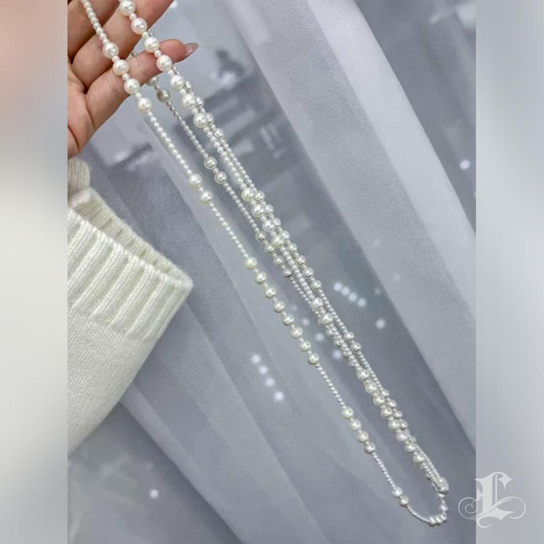【Petite Signature】 Sautoir de perles d'eau douce Harmonie en cascade en vente 3