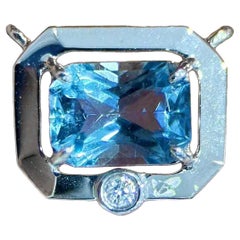 【Petite Signature】Glacial Window 0.56ct Santa Maria Aquamarine Necklace