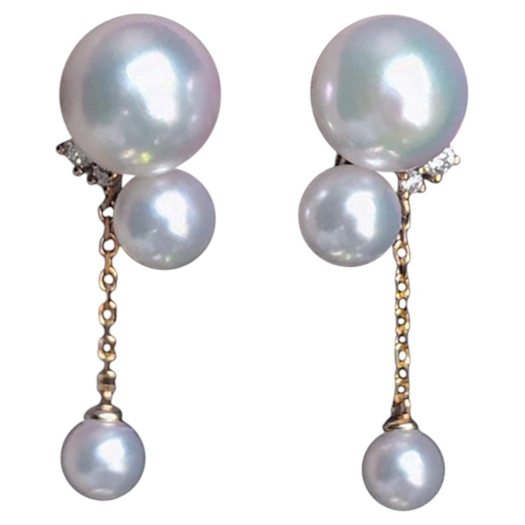 【Petite Signature】Precision Akoya Pearl Drop Earrings