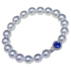 【Petite Signature】Tanzanite Aurora South Sea Pearl Bracelet
